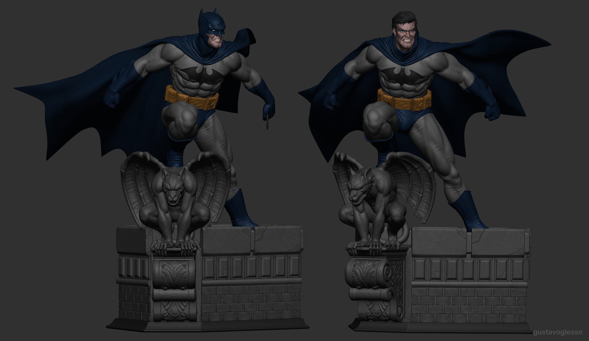 2048 Batman Classic - STL 3D Print Files - 3D Printed Garage Kit ガレージキット Resin Model Scale Figure フィギュア