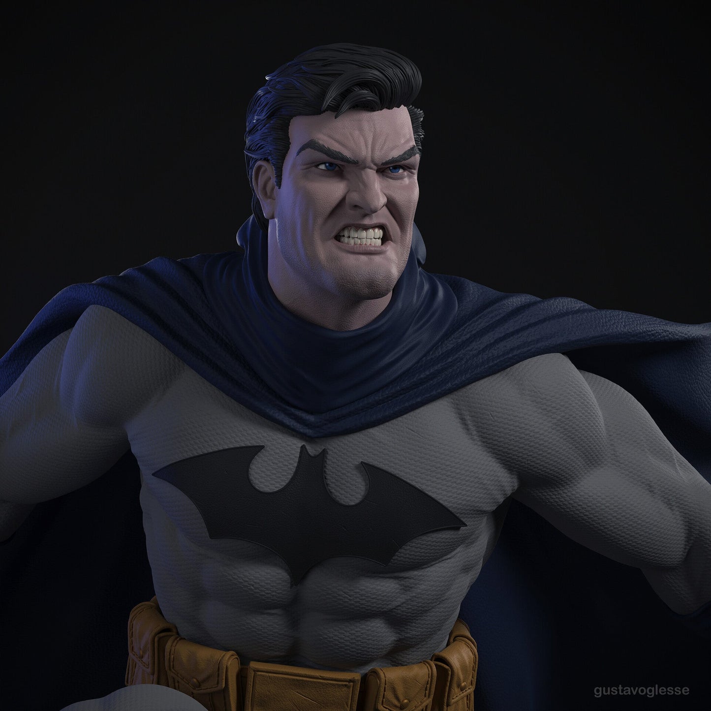 2048 Batman Classic - STL 3D Print Files - 3D Printed Garage Kit ガレージキット Resin Model Scale Figure フィギュア