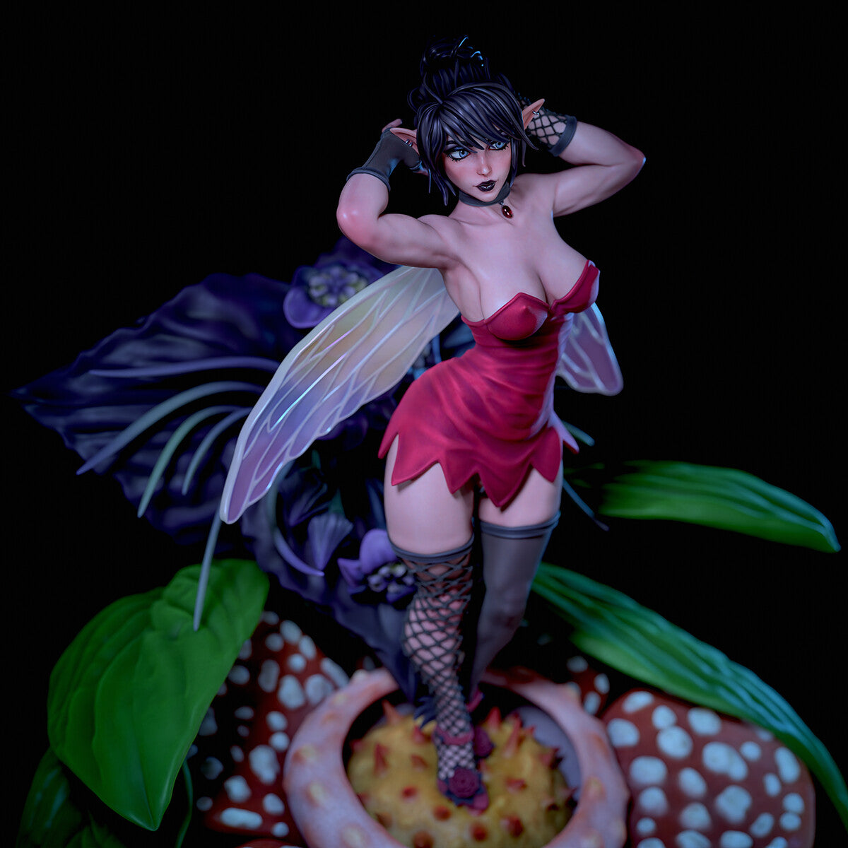 Vita Special Edition - The Goth Fairy - STL 3D Print Files - 3D Printed Garage Kit ガレージキット Resin Model Scale Figure フィギュア