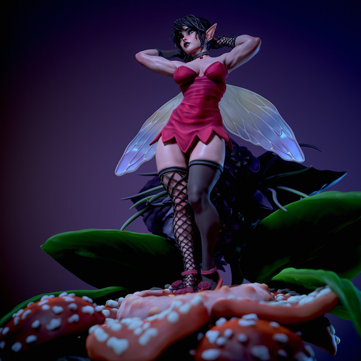 Vita Special Edition - The Goth Fairy - STL 3D Print Files - 3D Printed Garage Kit ガレージキット Resin Model Scale Figure フィギュア