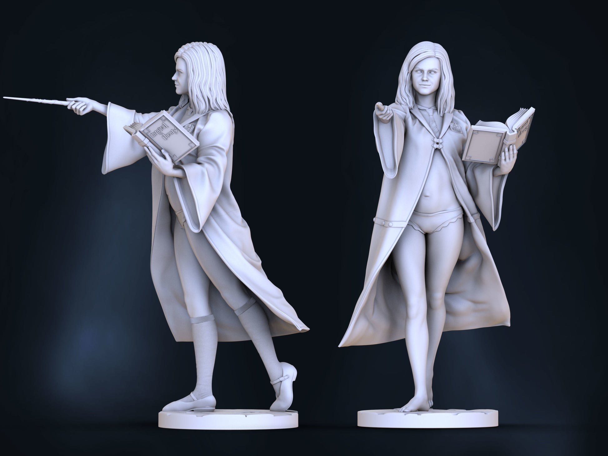 HERMIONE GRANGER Special Edition - Harry Potter - STL 3D Print Files - 3D Printed Garage Kit ガレージキット Resin Model Scale Figure フィギュア
