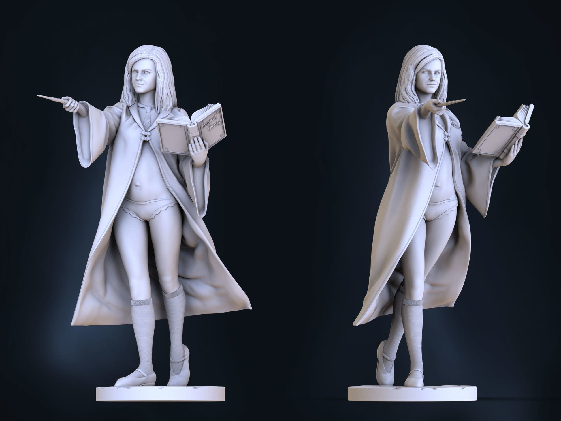 HERMIONE GRANGER Special Edition - Harry Potter - STL 3D Print Files - 3D Printed Garage Kit ガレージキット Resin Model Scale Figure フィギュア