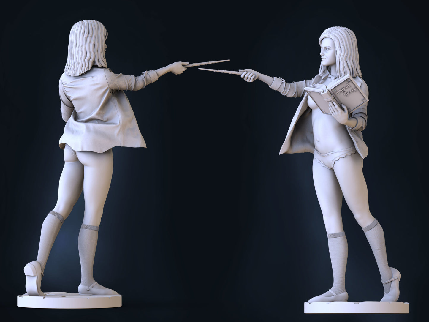 HERMIONE GRANGER Special Edition - Harry Potter - STL 3D Print Files - 3D Printed Garage Kit ガレージキット Resin Model Scale Figure フィギュア