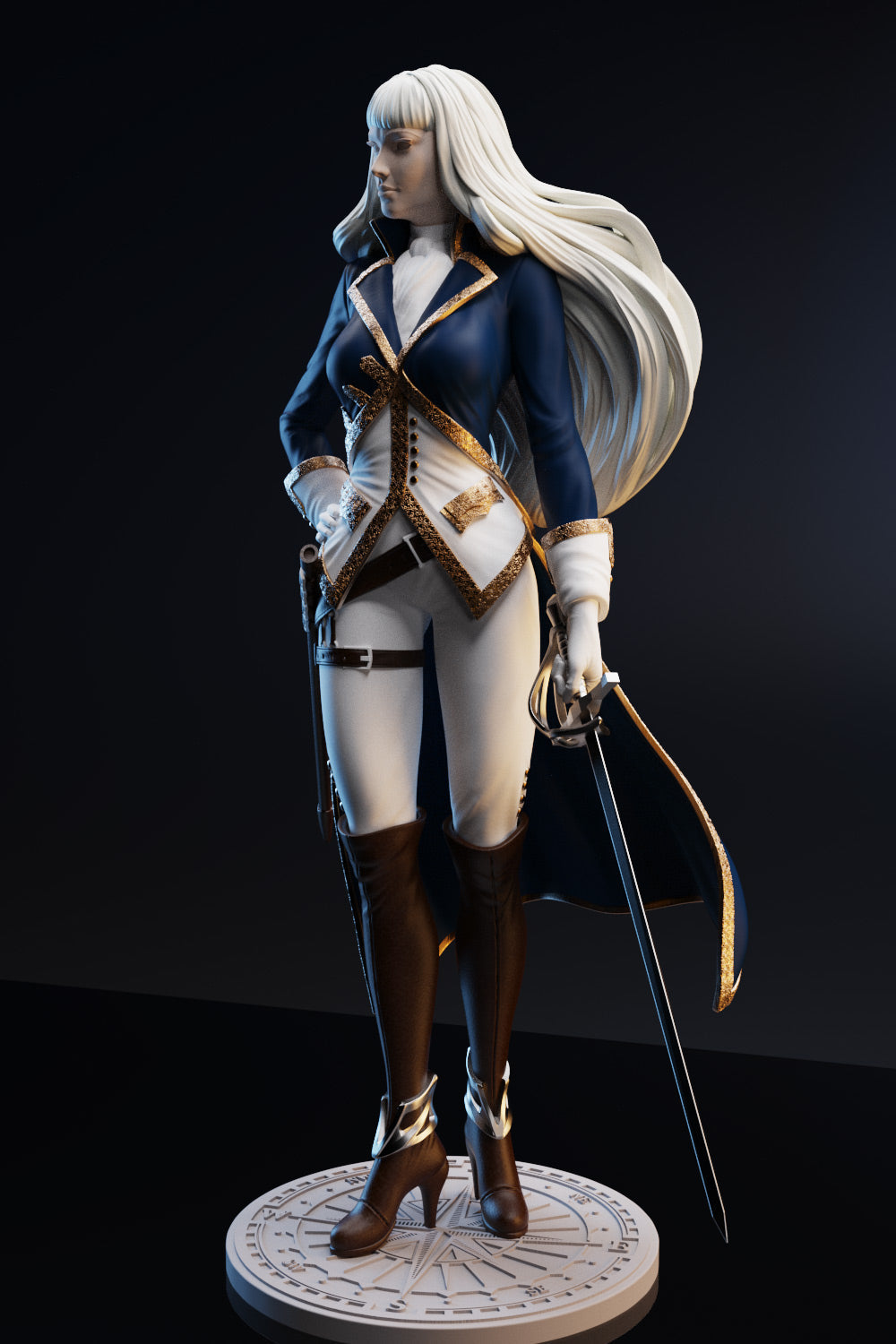 Horatia - British Naval Commander - STL 3D Print Files - 3D Printed Garage Kit ガレージキット Resin Model Scale Figure フィギュア