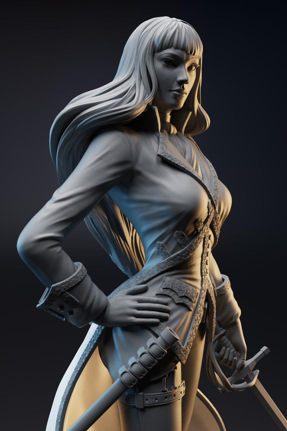 Horatia - British Naval Commander - STL 3D Print Files - 3D Printed Garage Kit ガレージキット Resin Model Scale Figure フィギュア