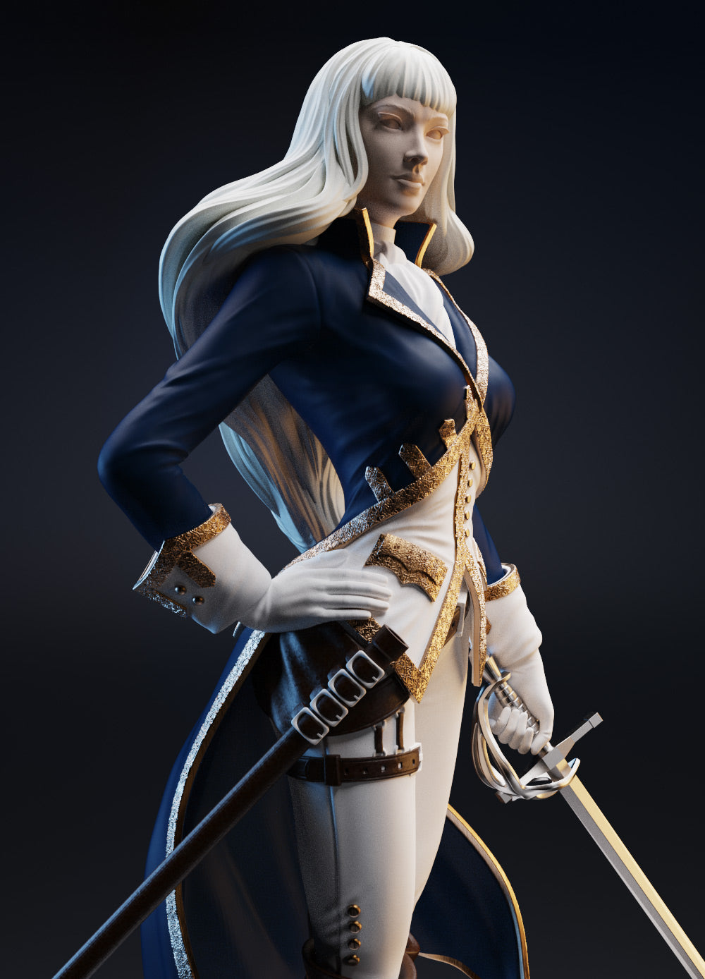 Horatia - British Naval Commander - STL 3D Print Files - 3D Printed Garage Kit ガレージキット Resin Model Scale Figure フィギュア