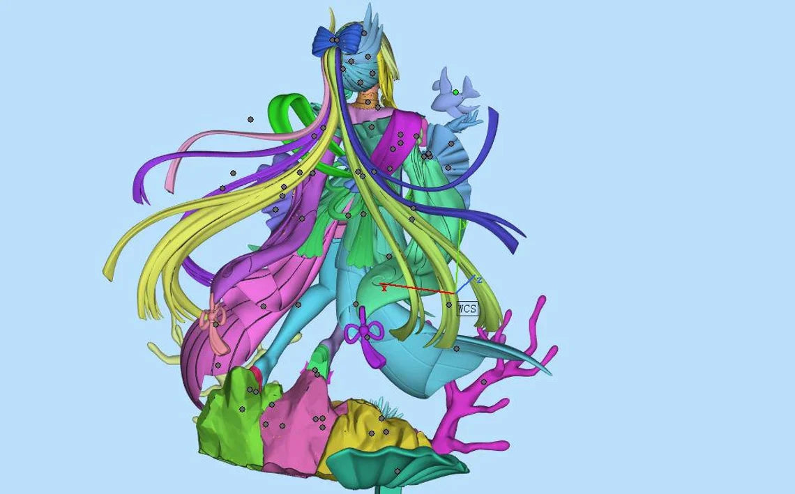 Sangonomiya Kokomi - Genshin Impact - STL 3D Print Files - 3D Printed Garage Kit ガレージキット Resin Model Scale Figure フィギュア