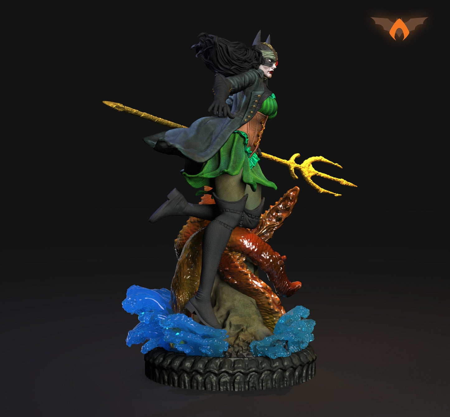 Batwoman - Drowned - Bryce Wayne - STL 3D Print Files - 3D Printed Garage Kit ガレージキット Resin Model Scale Figure フィギュア