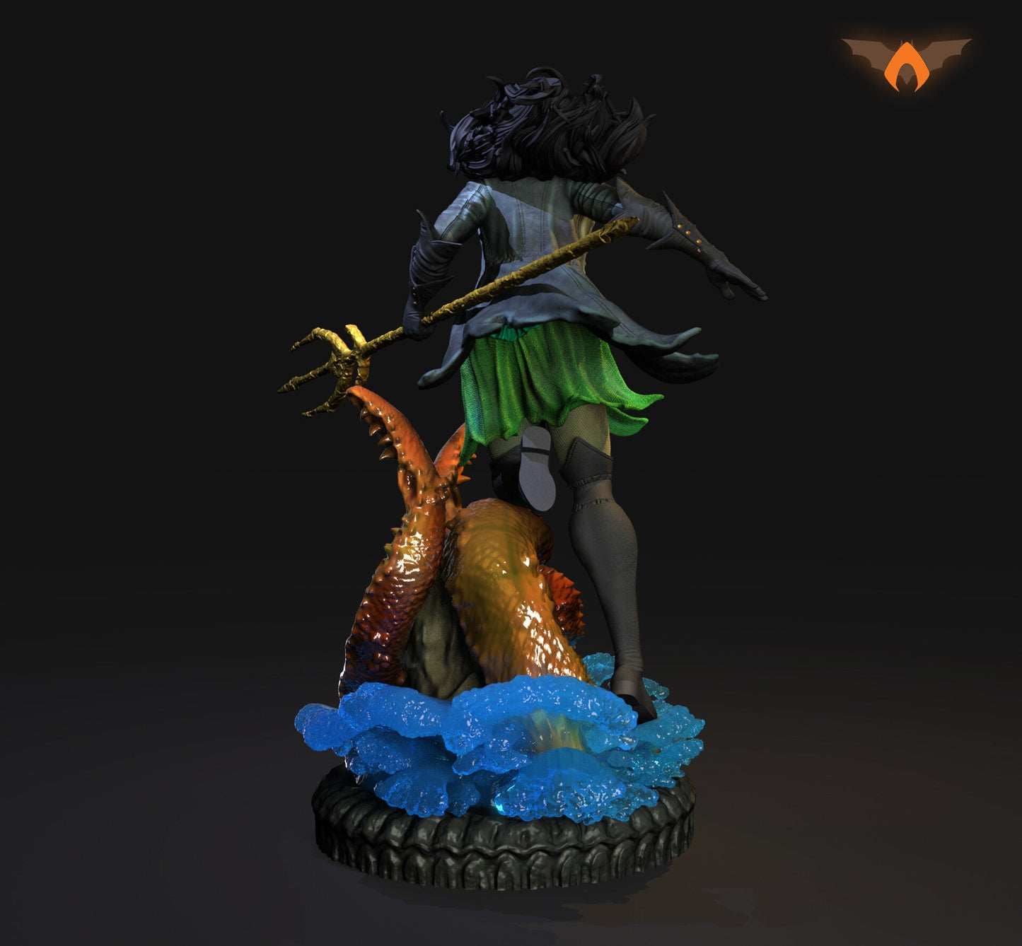 Batwoman - Drowned - Bryce Wayne - STL 3D Print Files - 3D Printed Garage Kit ガレージキット Resin Model Scale Figure フィギュア