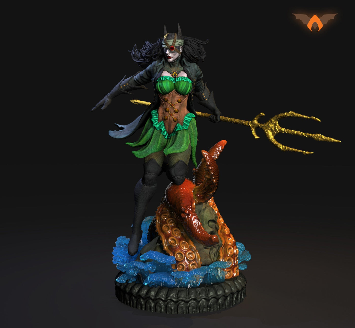 Batwoman - Drowned - Bryce Wayne - STL 3D Print Files - 3D Printed Garage Kit ガレージキット Resin Model Scale Figure フィギュア