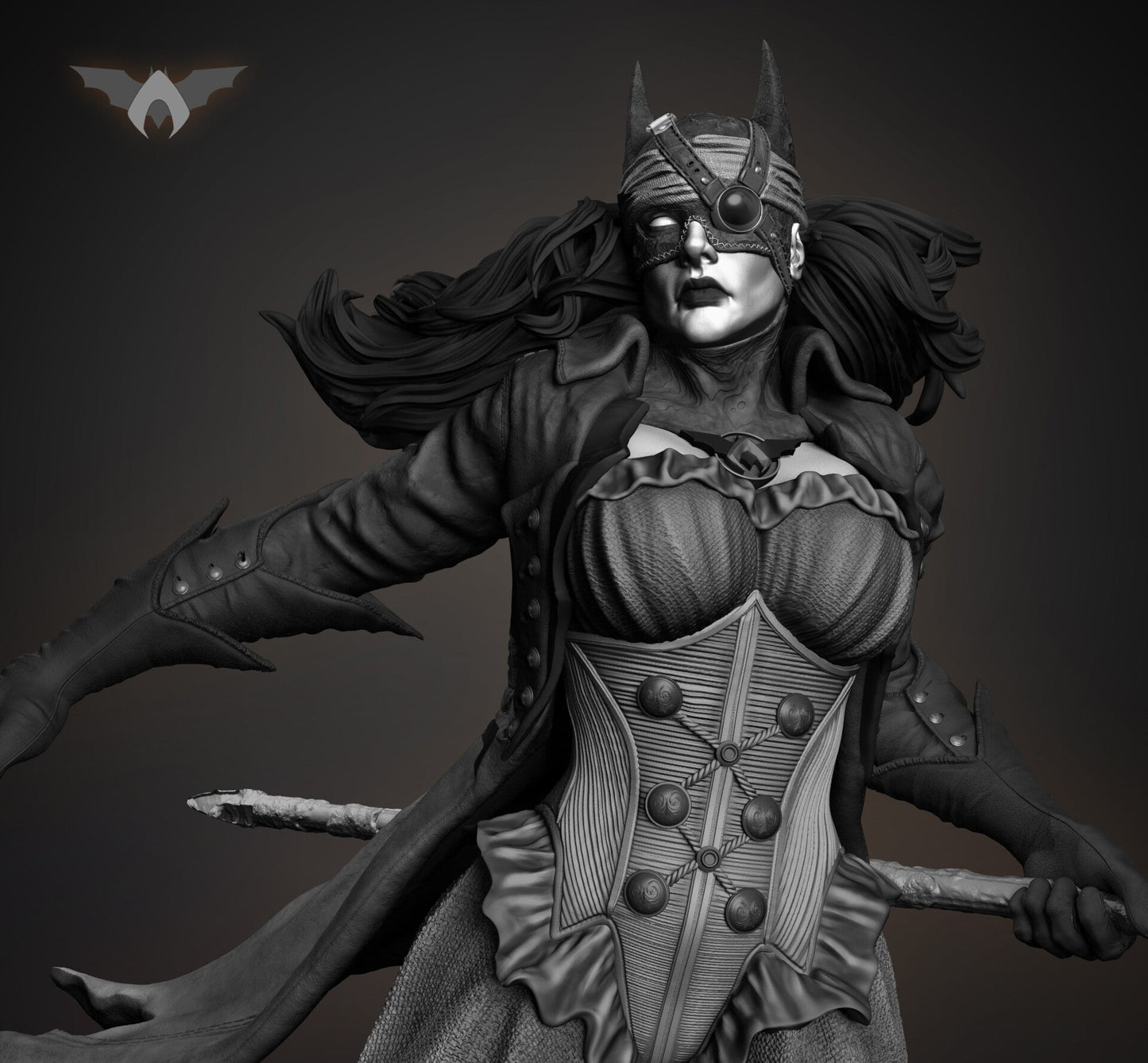 Batwoman - Drowned - Bryce Wayne - STL 3D Print Files - 3D Printed Garage Kit ガレージキット Resin Model Scale Figure フィギュア