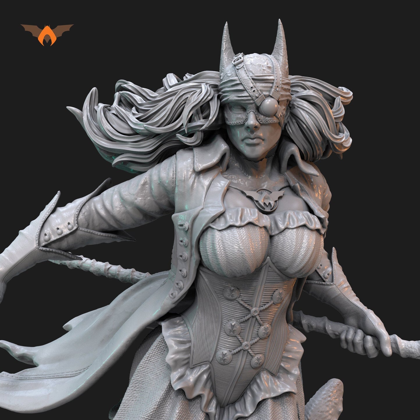 Batwoman - Drowned - Bryce Wayne - STL 3D Print Files - 3D Printed Garage Kit ガレージキット Resin Model Scale Figure フィギュア