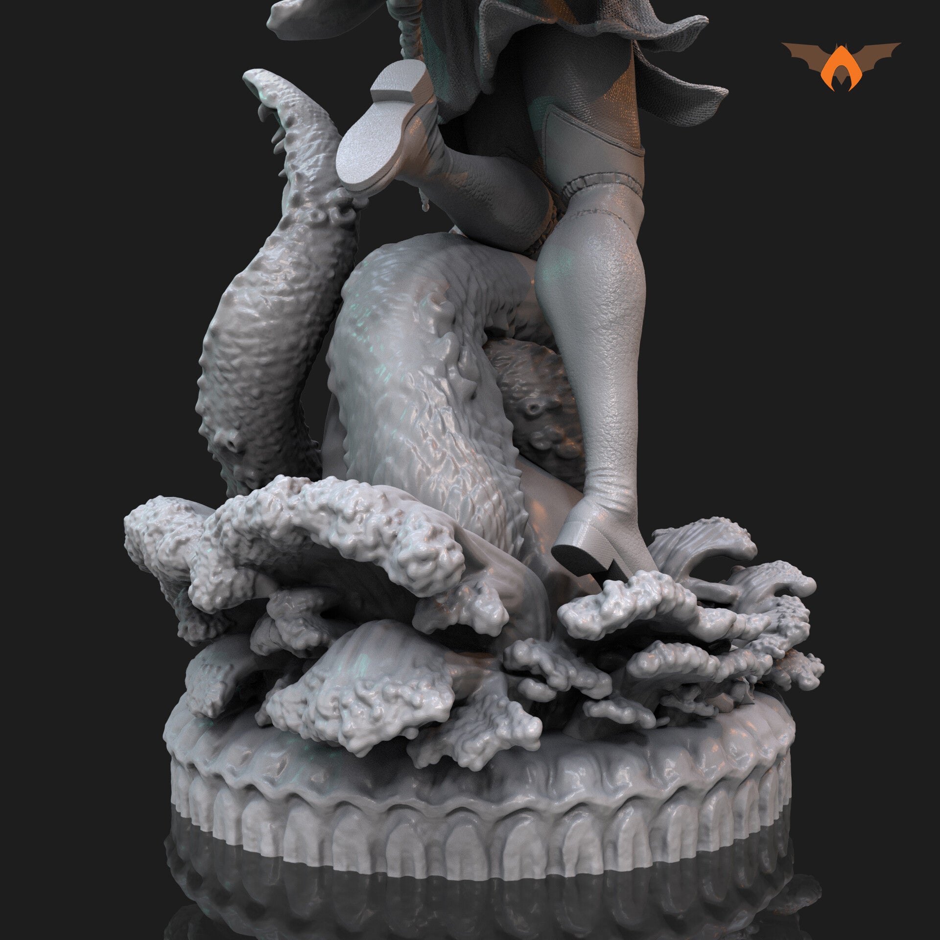Batwoman - Drowned - Bryce Wayne - STL 3D Print Files - 3D Printed Garage Kit ガレージキット Resin Model Scale Figure フィギュア