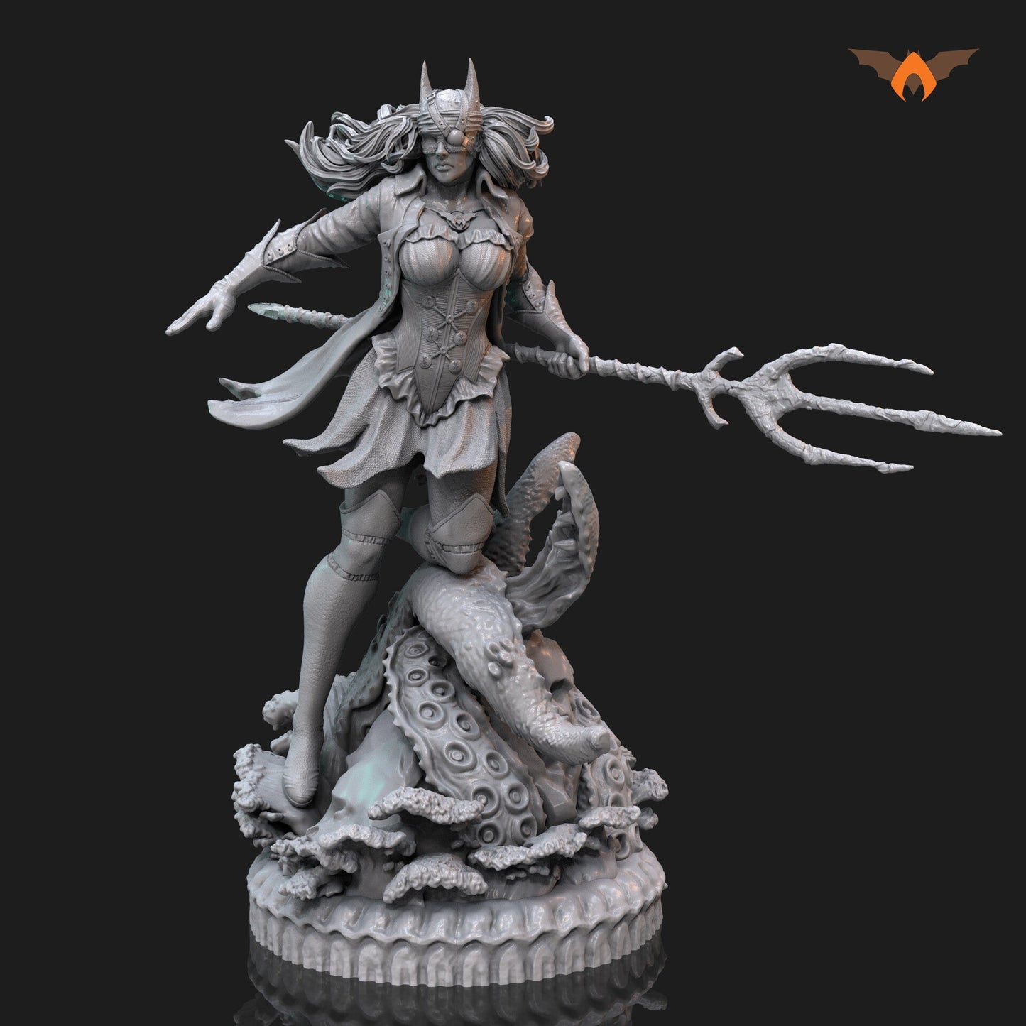 Batwoman - Drowned - Bryce Wayne - STL 3D Print Files - 3D Printed Garage Kit ガレージキット Resin Model Scale Figure フィギュア