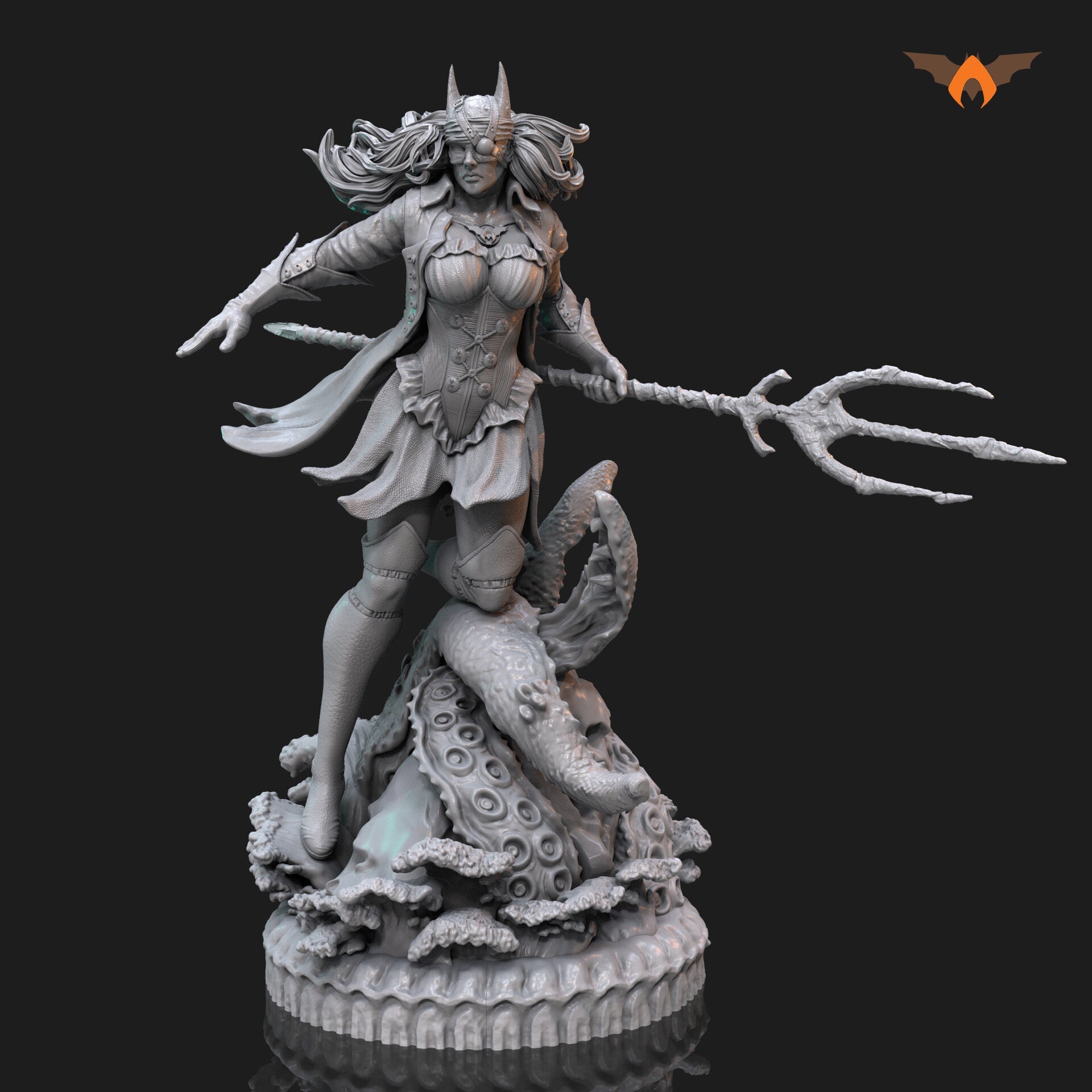 Batwoman - Drowned - Bryce Wayne - STL 3D Print Files - 3D Printed Garage Kit ガレージキット Resin Model Scale Figure フィギュア