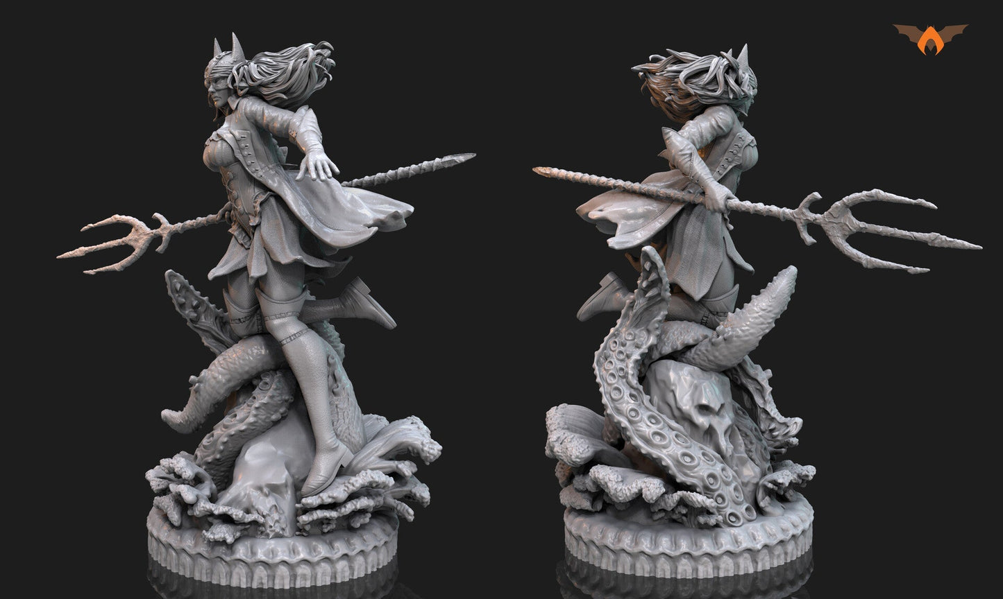Batwoman - Drowned - Bryce Wayne - STL 3D Print Files - 3D Printed Garage Kit ガレージキット Resin Model Scale Figure フィギュア