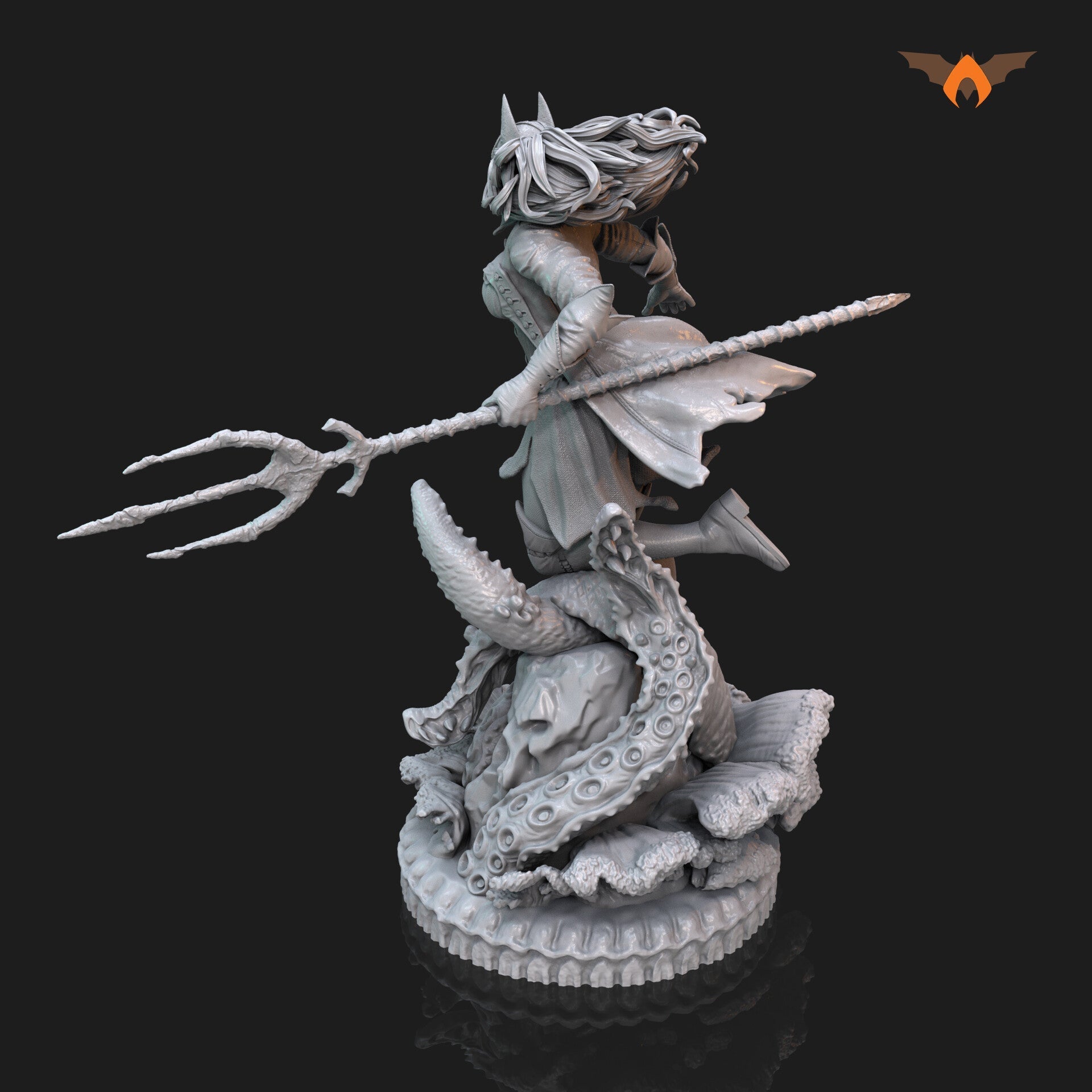 Batwoman - Drowned - Bryce Wayne - STL 3D Print Files - 3D Printed Garage Kit ガレージキット Resin Model Scale Figure フィギュア