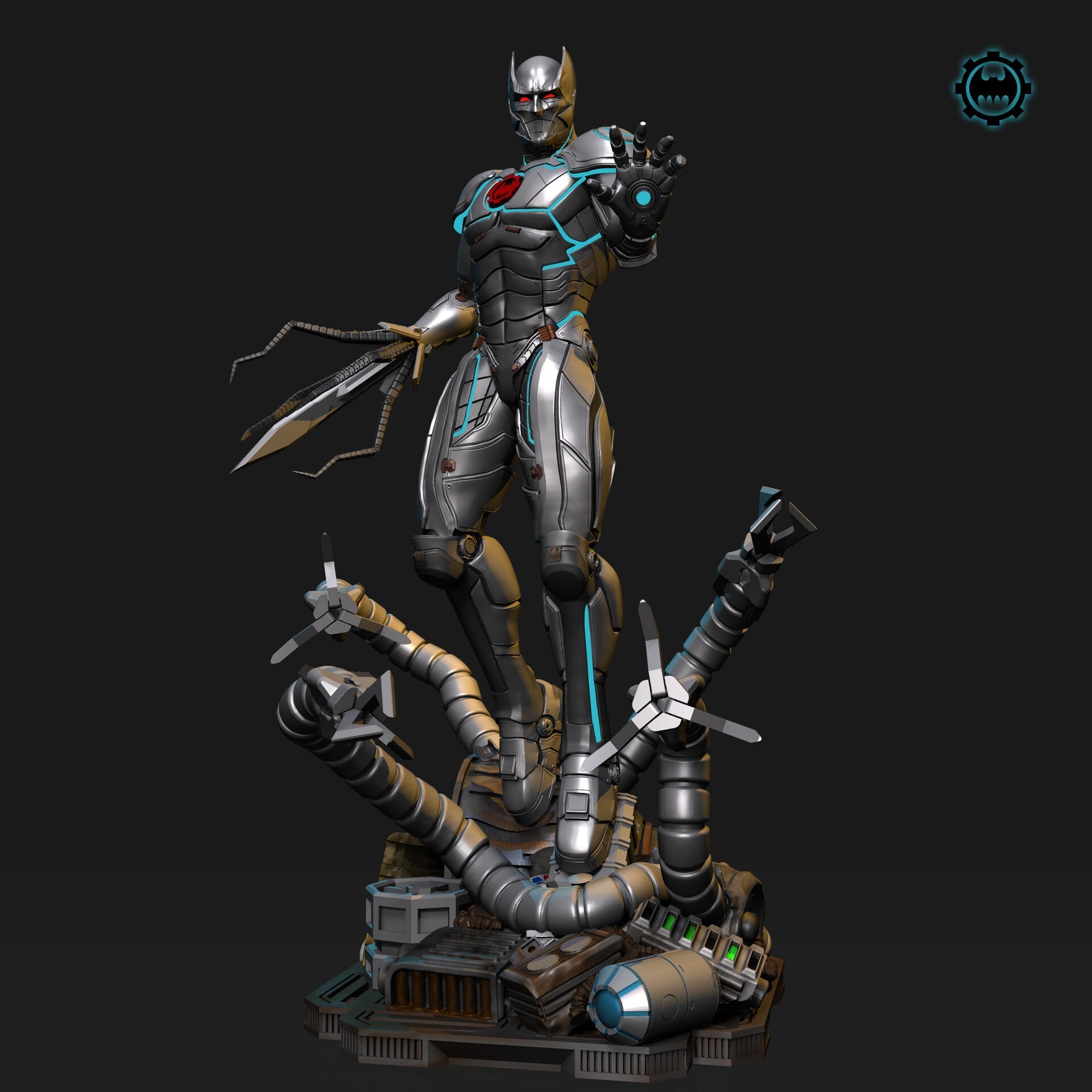Murder Machine - Batman - STL 3D Print Files - 3D Printed Garage Kit ガレージキット Resin Model Scale Figure フィギュア