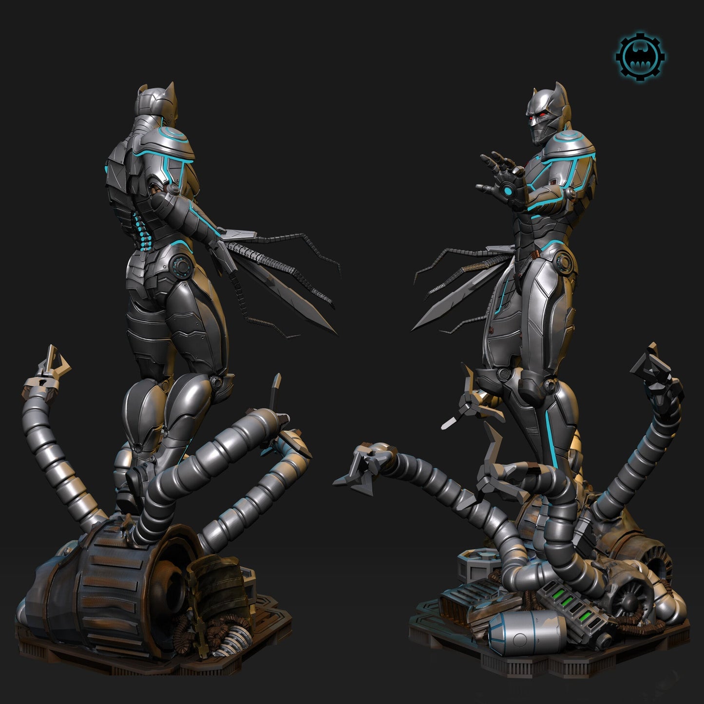 Murder Machine - Batman - STL 3D Print Files - 3D Printed Garage Kit ガレージキット Resin Model Scale Figure フィギュア