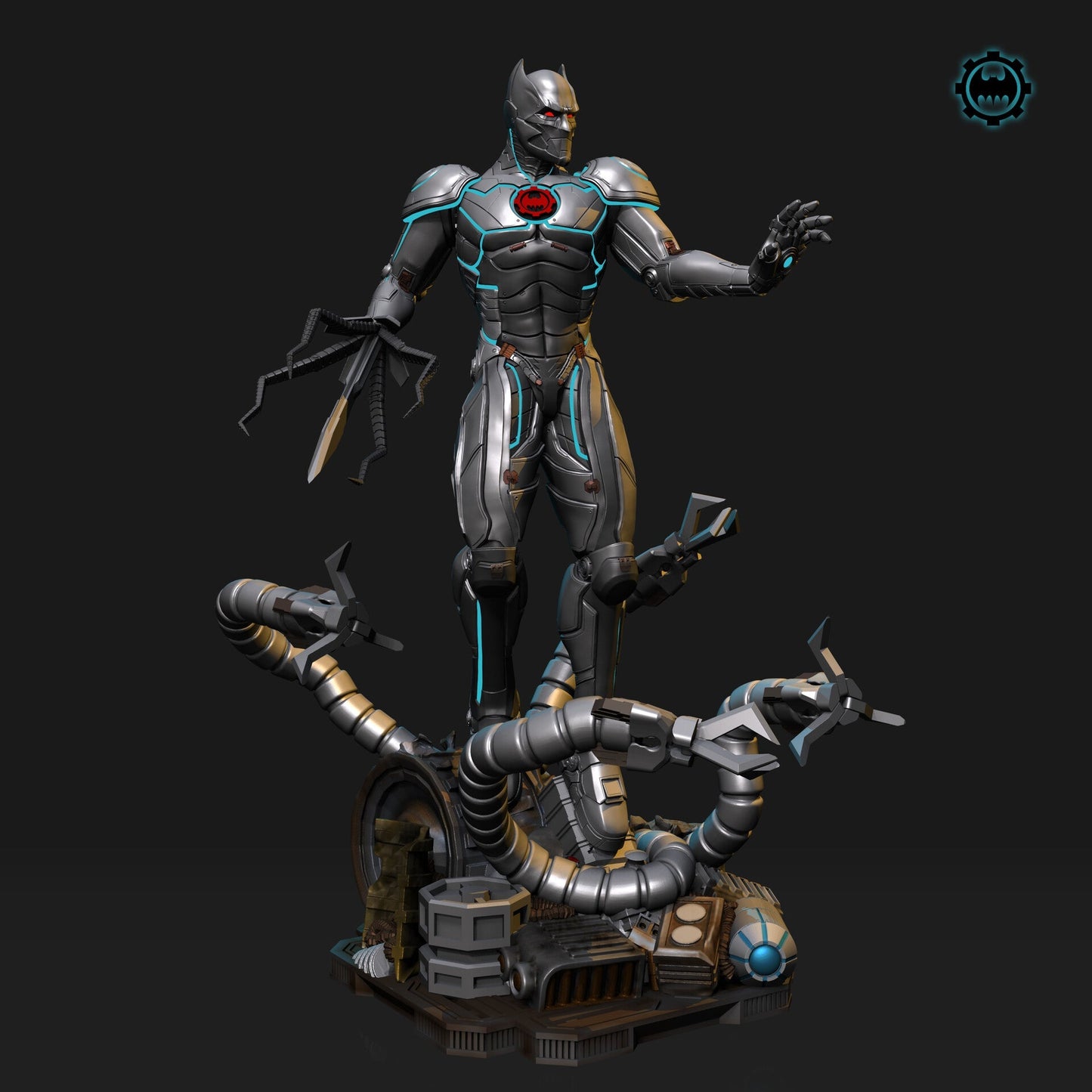 Murder Machine - Batman - STL 3D Print Files - 3D Printed Garage Kit ガレージキット Resin Model Scale Figure フィギュア
