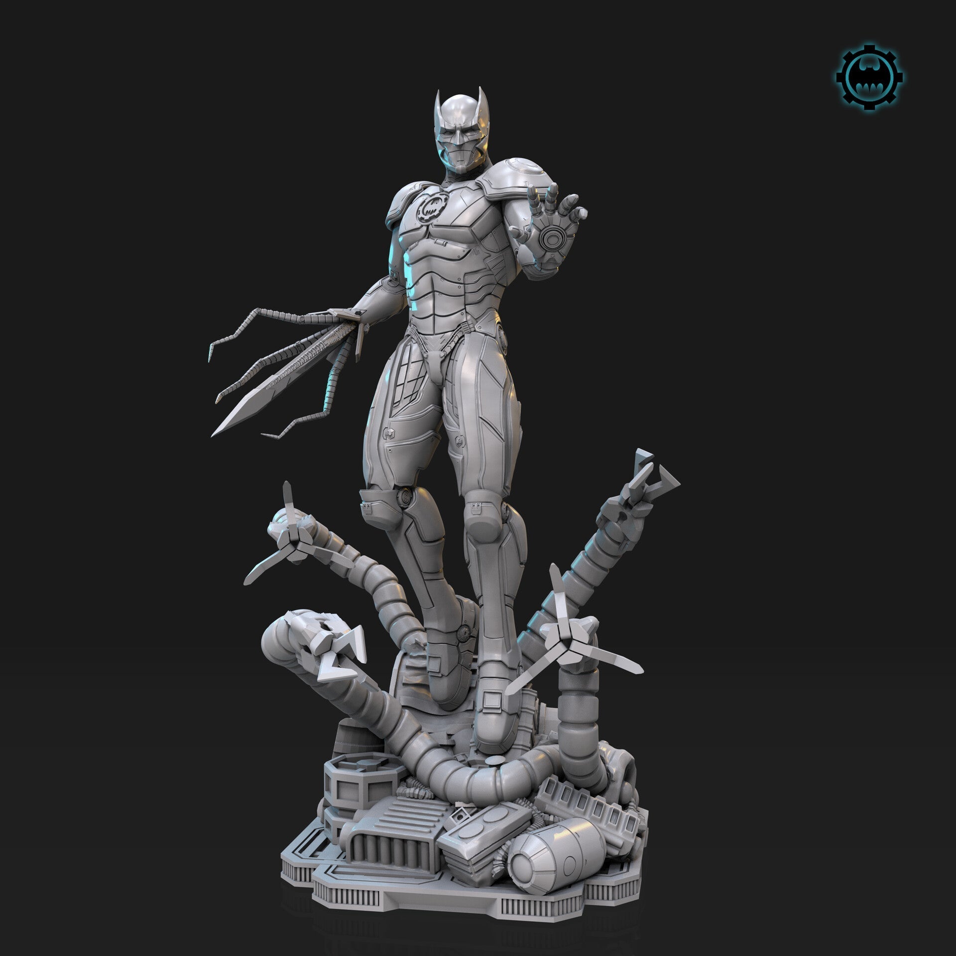 Murder Machine - Batman - STL 3D Print Files - 3D Printed Garage Kit ガレージキット Resin Model Scale Figure フィギュア