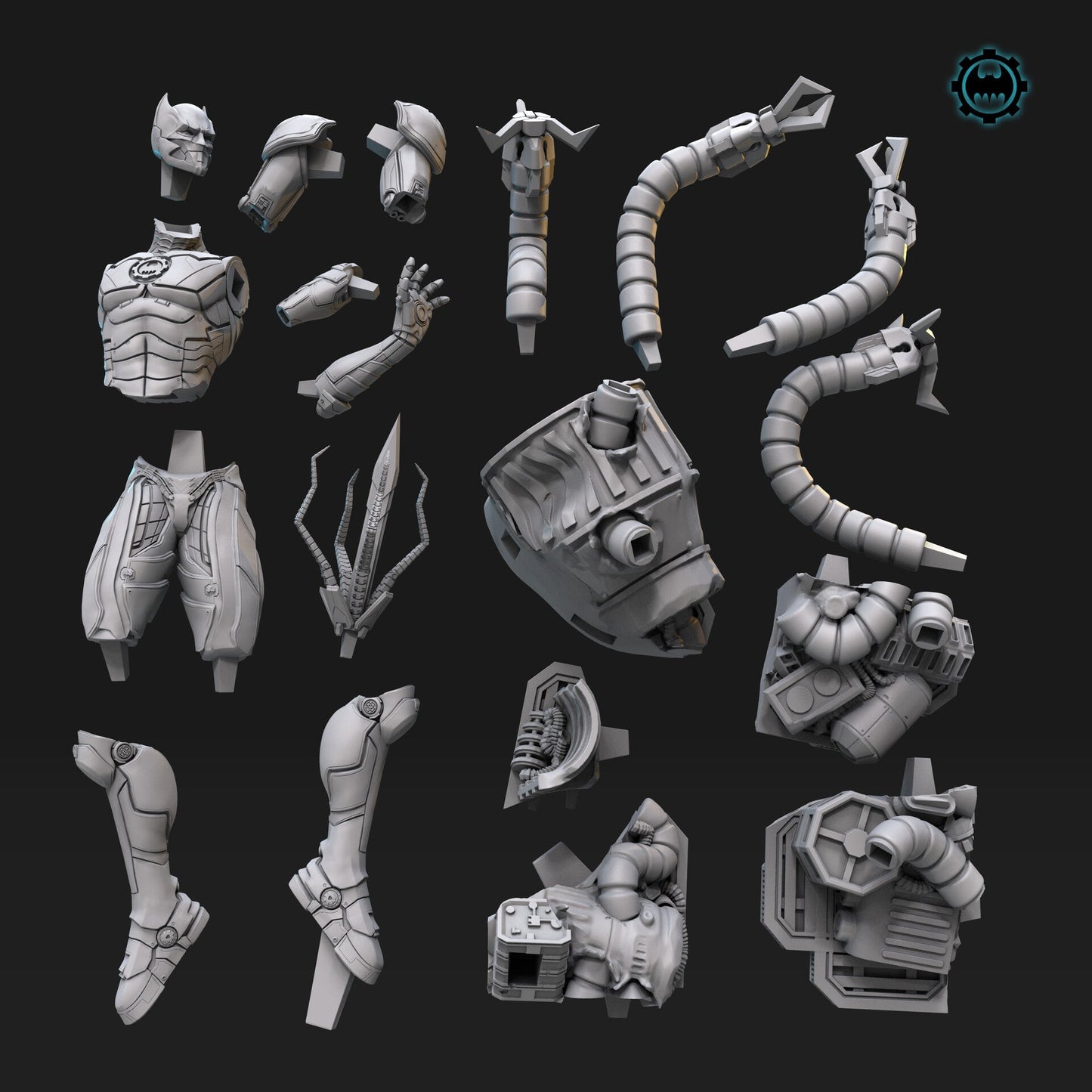 Murder Machine - Batman - STL 3D Print Files - 3D Printed Garage Kit ガレージキット Resin Model Scale Figure フィギュア