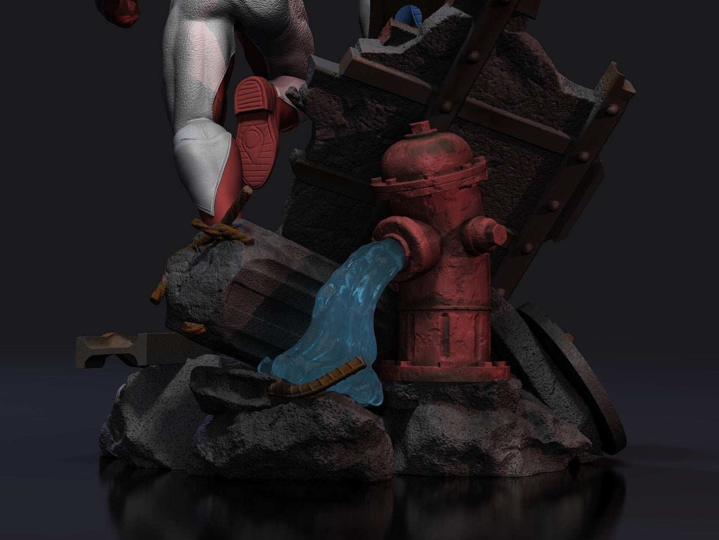 SUPERMAN RED AND BLUE - DC COMICS - STL 3D Print Files - 3D Printed Garage Kit ガレージキット Resin Model Scale Figure フィギュア