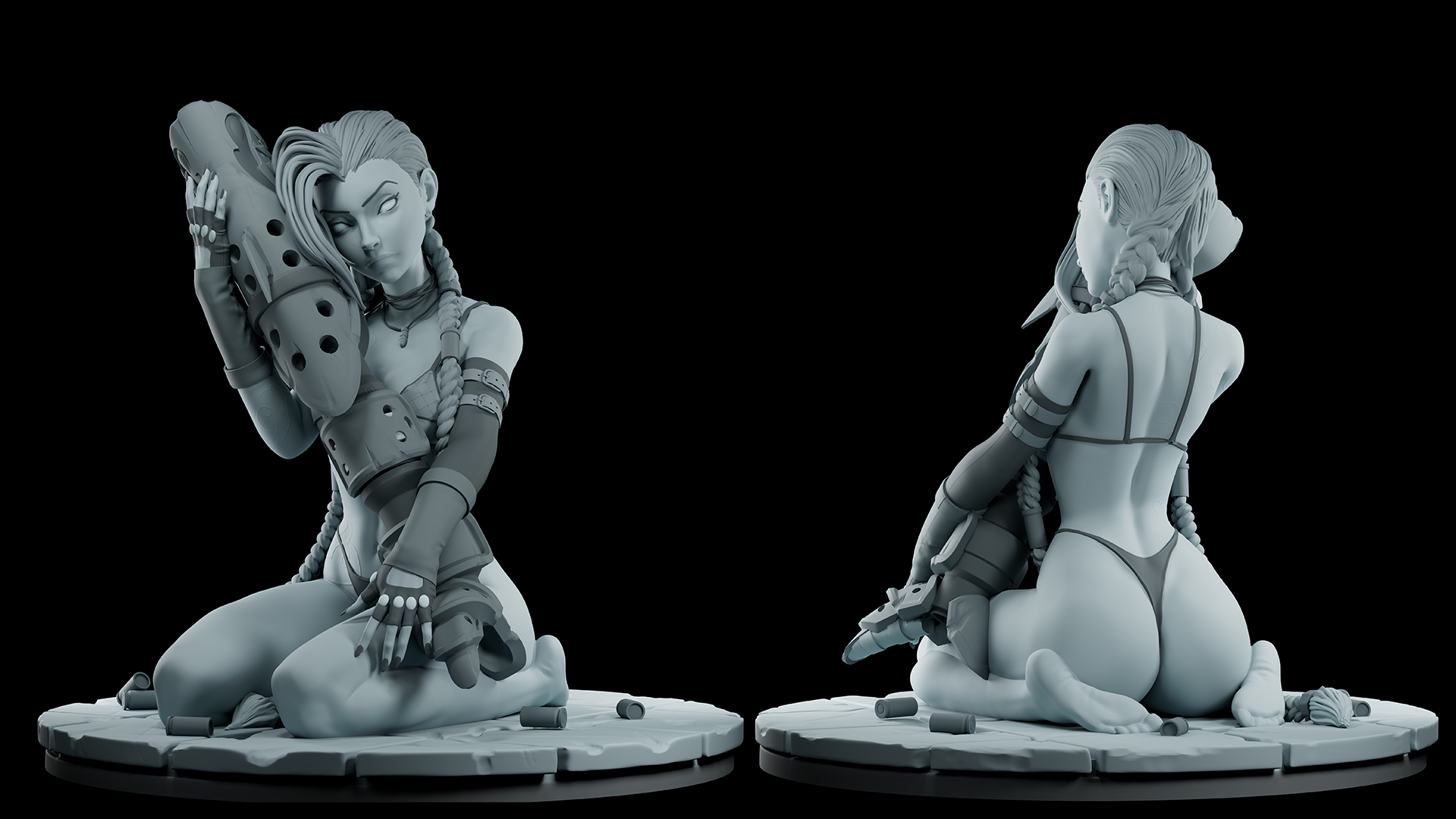 1321 Jinx Special Edition - League of Legends - STL 3D Print Files - 3D Printed Garage Kit ガレージキット Resin Model Scale Figure フィギュア