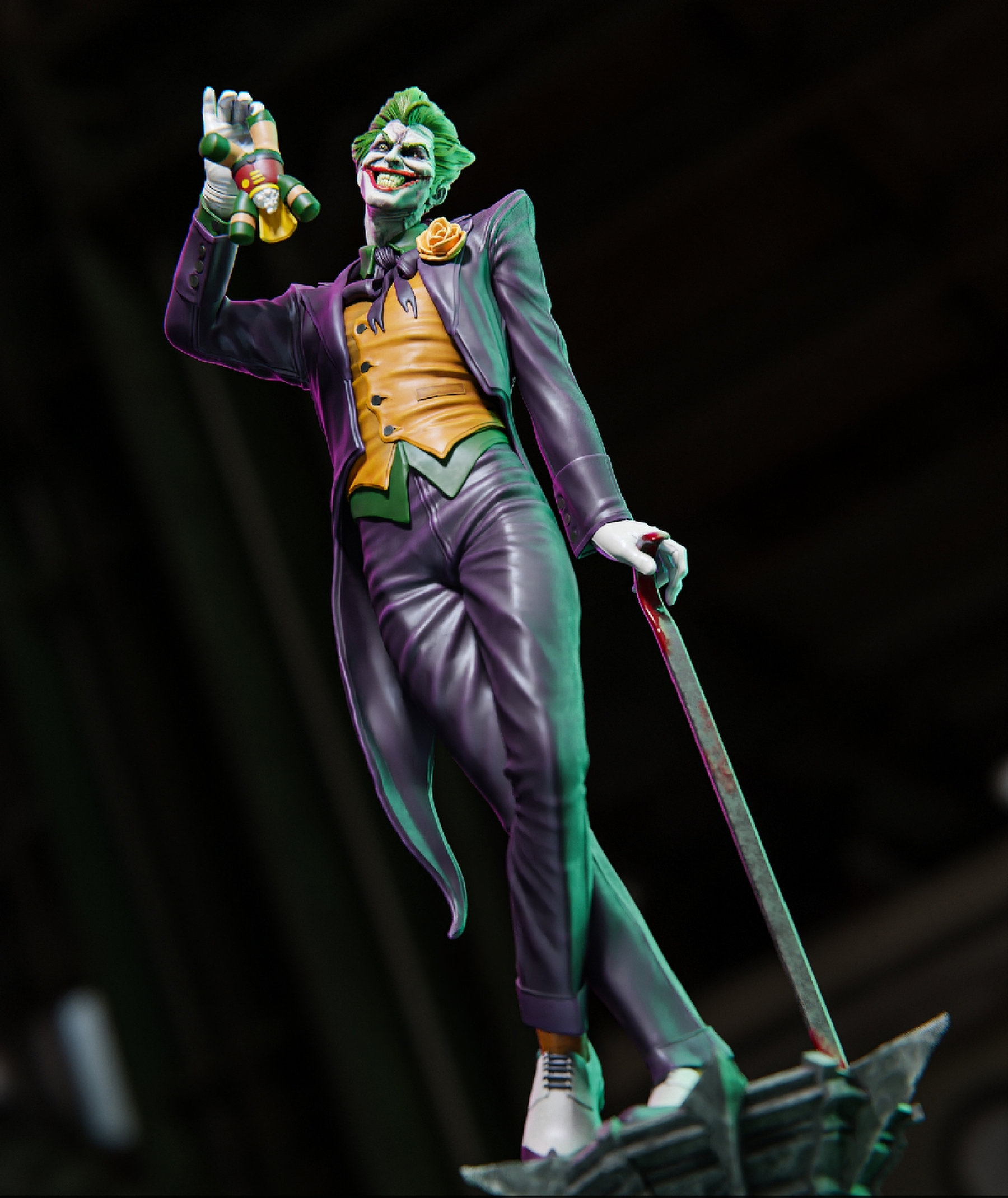 1276 Joker - DC Comics - STL 3D Print Files - 3D Printed Garage Kit ガレージキット Resin Model Scale Figure フィギュア
