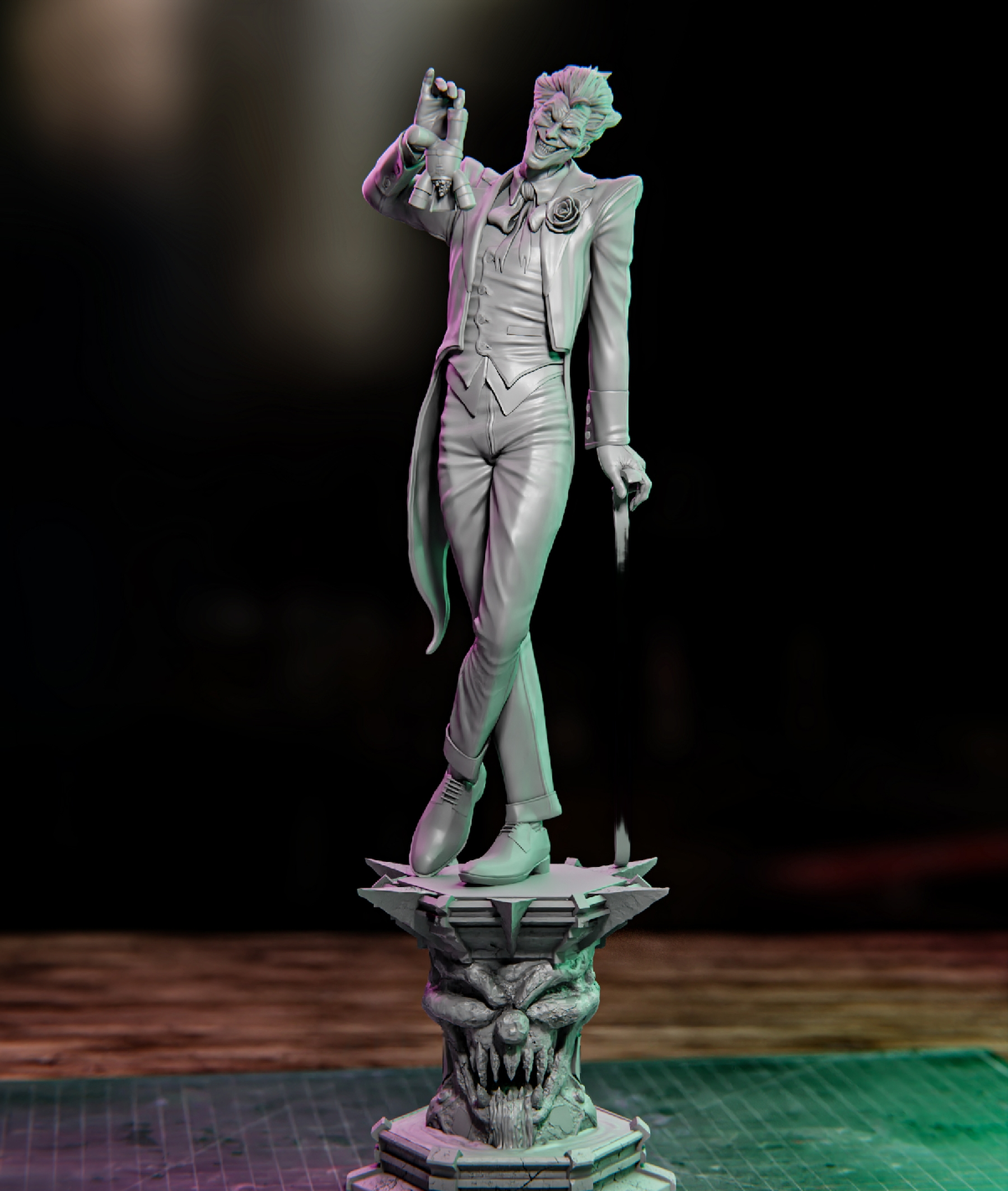 1276 Joker - DC Comics - STL 3D Print Files - 3D Printed Garage Kit ガレージキット Resin Model Scale Figure フィギュア