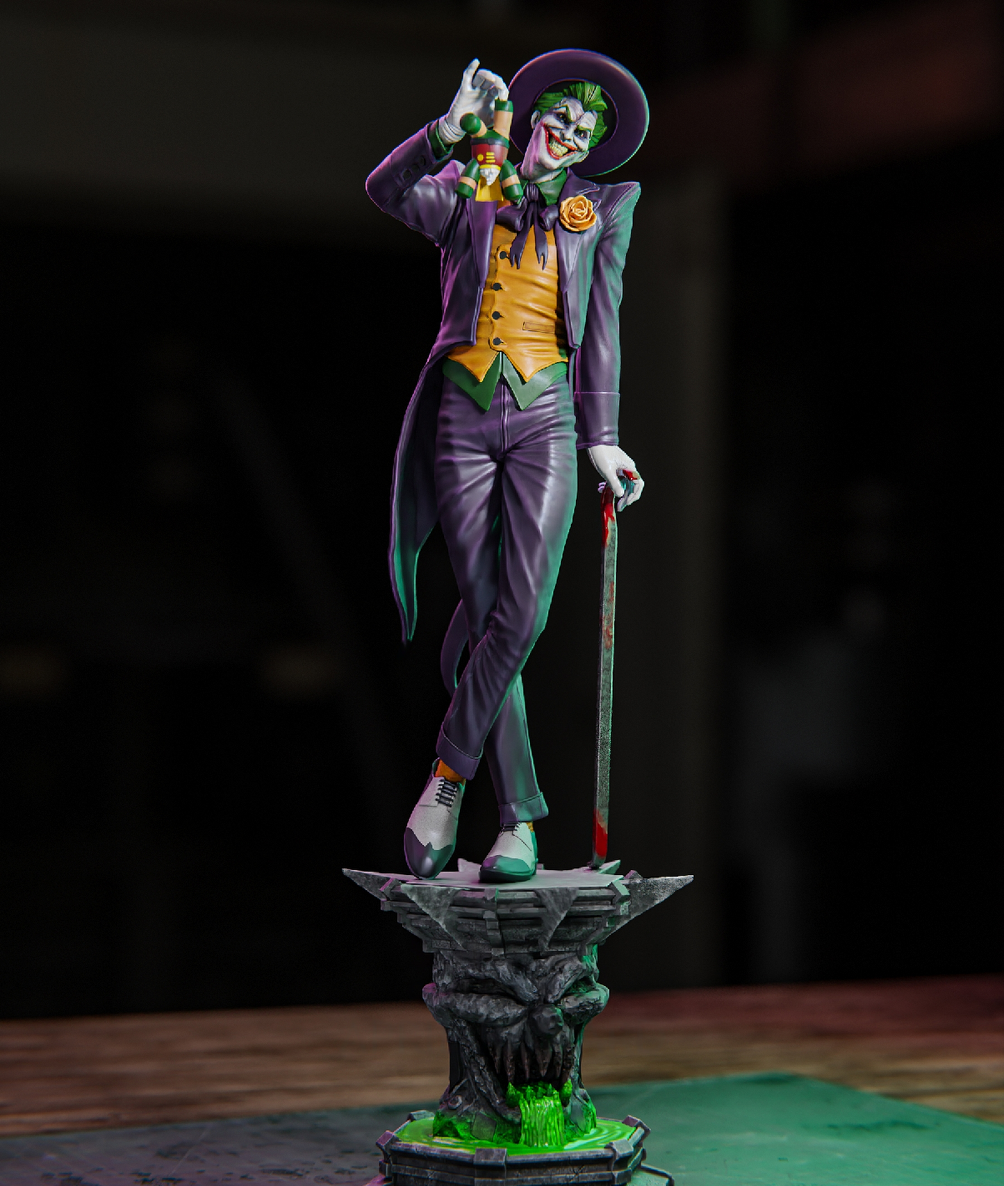 1276 Joker - DC Comics - STL 3D Print Files - 3D Printed Garage Kit ガレージキット Resin Model Scale Figure フィギュア