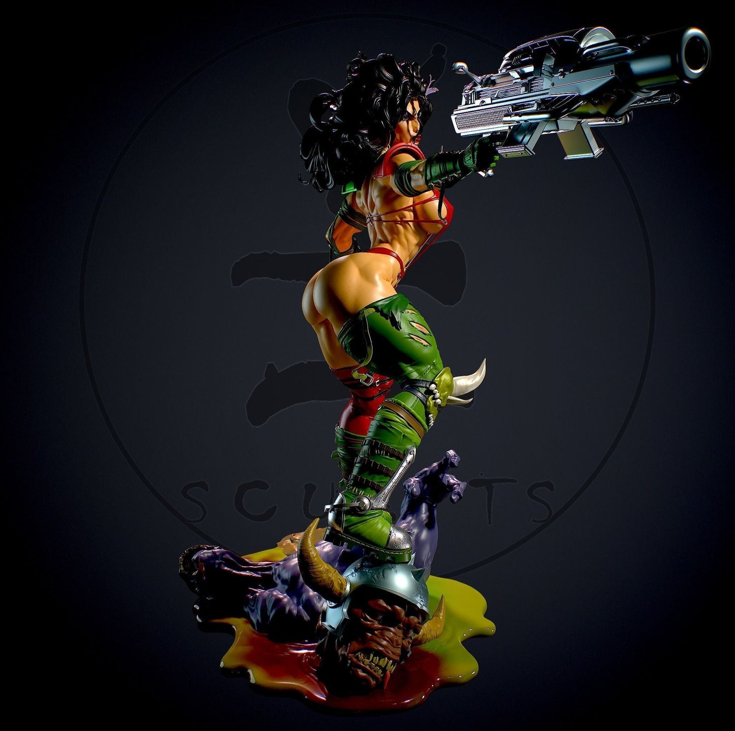 Julie Special Edition - Heavy Metal 2000 - STL 3D Print Files - 3D Printed Garage Kit ガレージキット Resin Model Scale Figure フィギュア