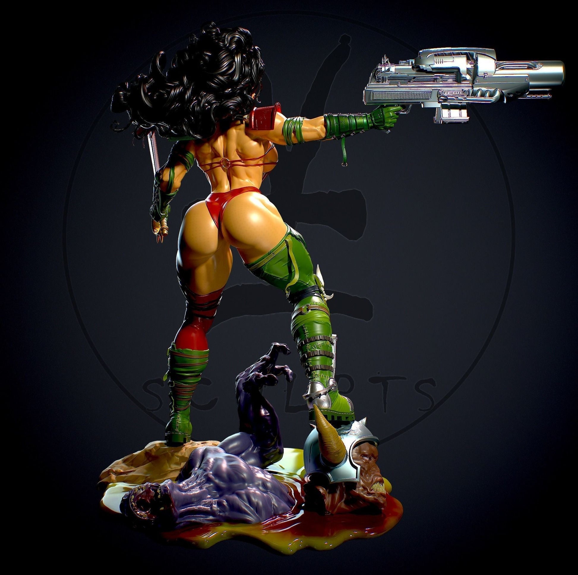 Julie Special Edition - Heavy Metal 2000 - STL 3D Print Files - 3D Printed Garage Kit ガレージキット Resin Model Scale Figure フィギュア