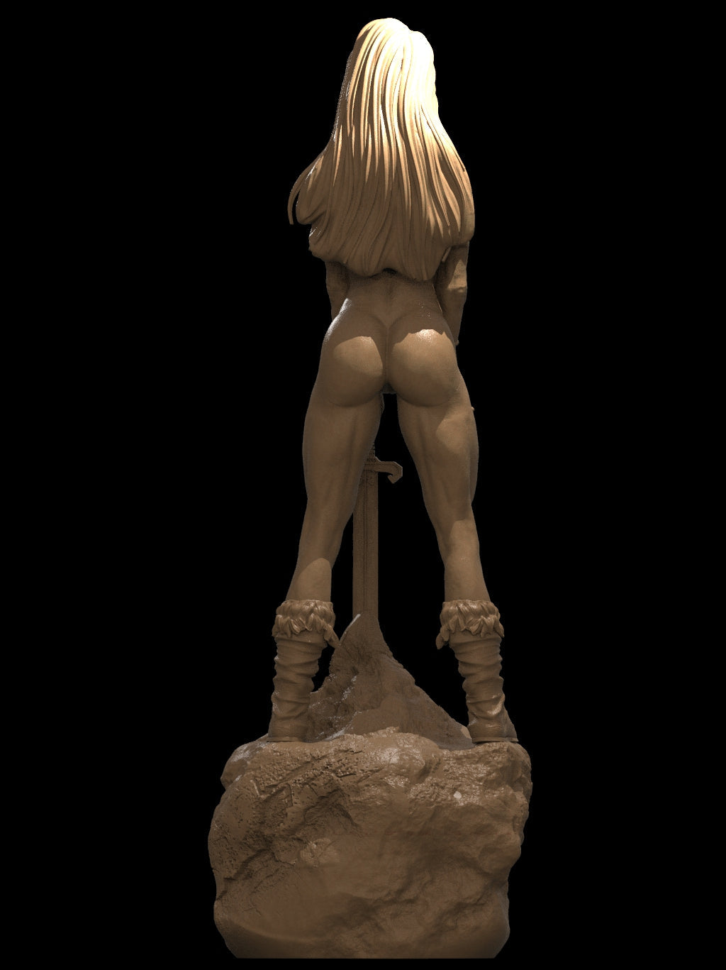 Female Conan Special Edition - STL 3D Print Files - 3D Printed Garage Kit ガレージキット Resin Model Scale Figure フィギュア
