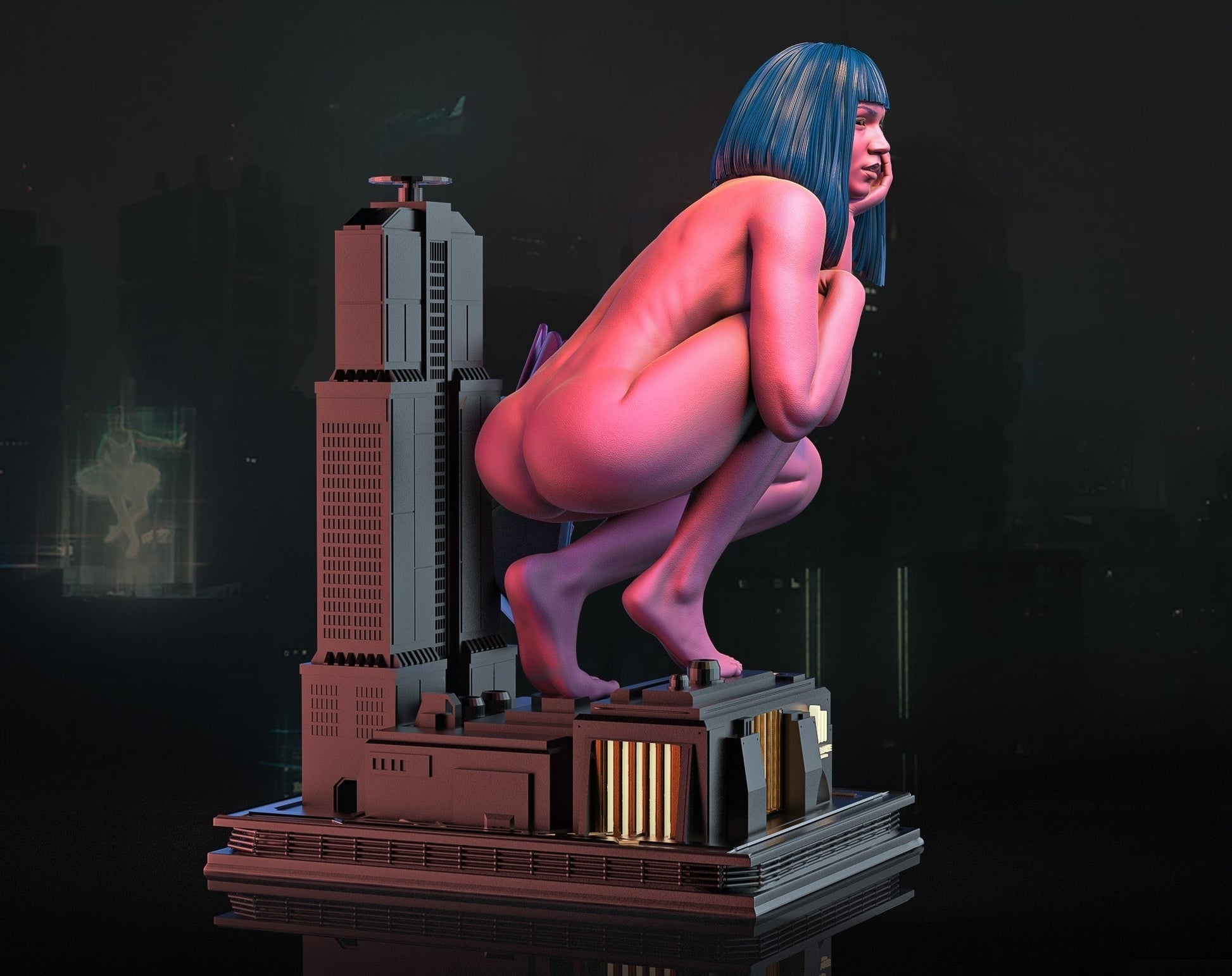 Joi Special Edition - Blade Runner 2049 - 1/8 Scale - 3D Printed Garage Kit ガレージキット Resin Model Scale Figure フィギュア