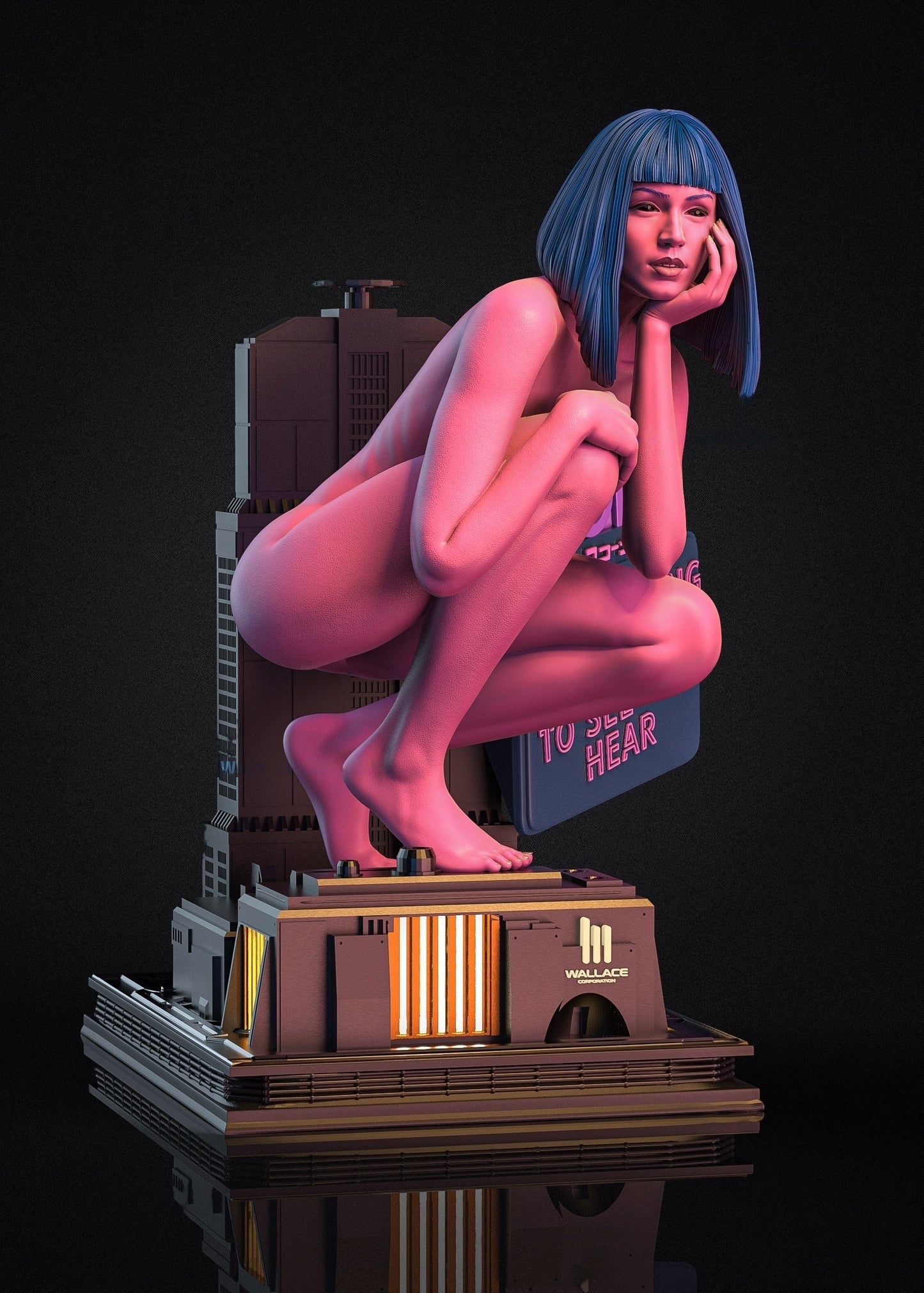 Joi Special Edition - Blade Runner 2049 - 1/8 Scale - 3D Printed Garage Kit ガレージキット Resin Model Scale Figure フィギュア