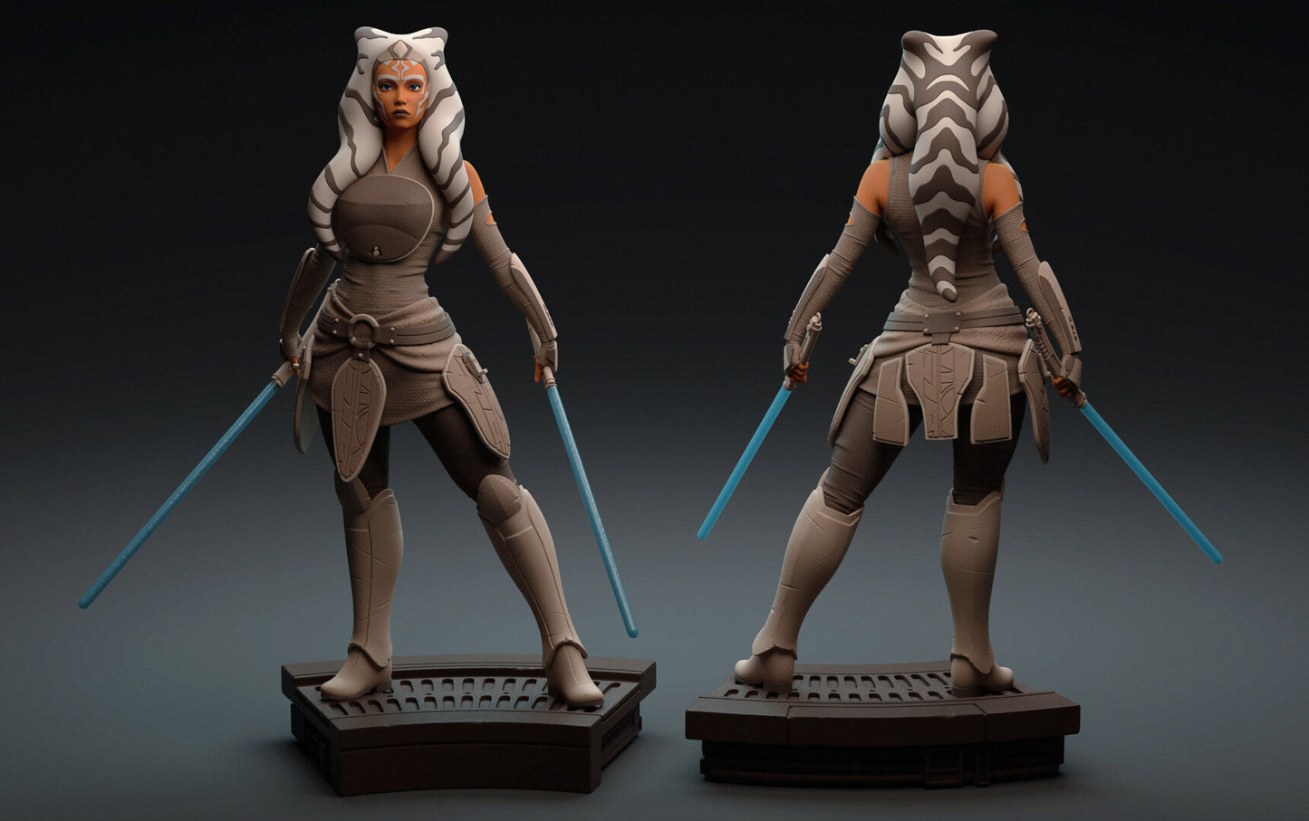 Ahsoka Tano Special Edition - Star Wars -The Clone Wars - STL 3D Print Files - 3D Printed Garage Kit ガレージキット Resin Model Scale Figure フィギュア