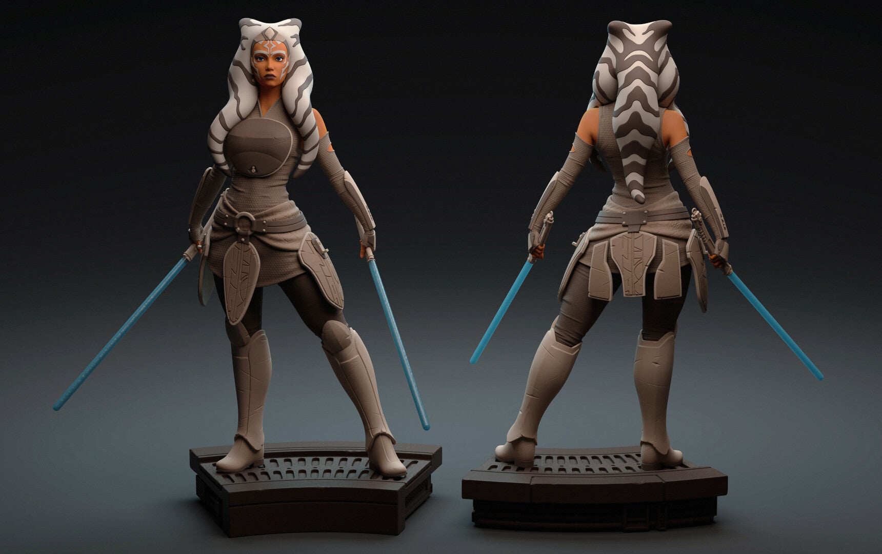 Ahsoka Tano Special Edition - Star Wars -The Clone Wars - STL 3D Print Files - 3D Printed Garage Kit ガレージキット Resin Model Scale Figure フィギュア