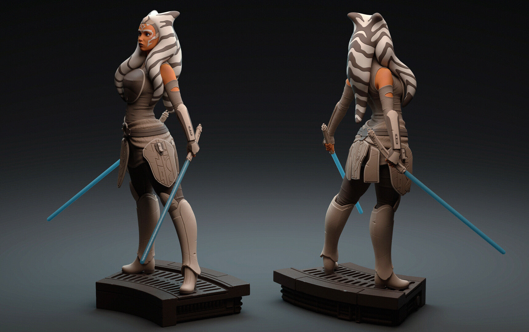 Ahsoka Tano Special Edition - Star Wars -The Clone Wars - STL 3D Print Files - 3D Printed Garage Kit ガレージキット Resin Model Scale Figure フィギュア