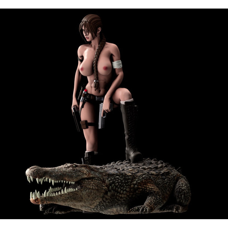 1258 Lara Croft Special Edition - Tomb Raider - STL 3D Print Files - 3D Printed Garage Kit ガレージキット Resin Model Scale Figure フィギュア