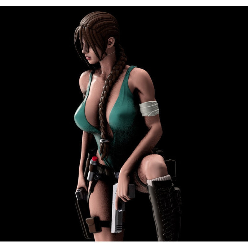 1258 Lara Croft Special Edition - Tomb Raider - STL 3D Print Files - 3D Printed Garage Kit ガレージキット Resin Model Scale Figure フィギュア