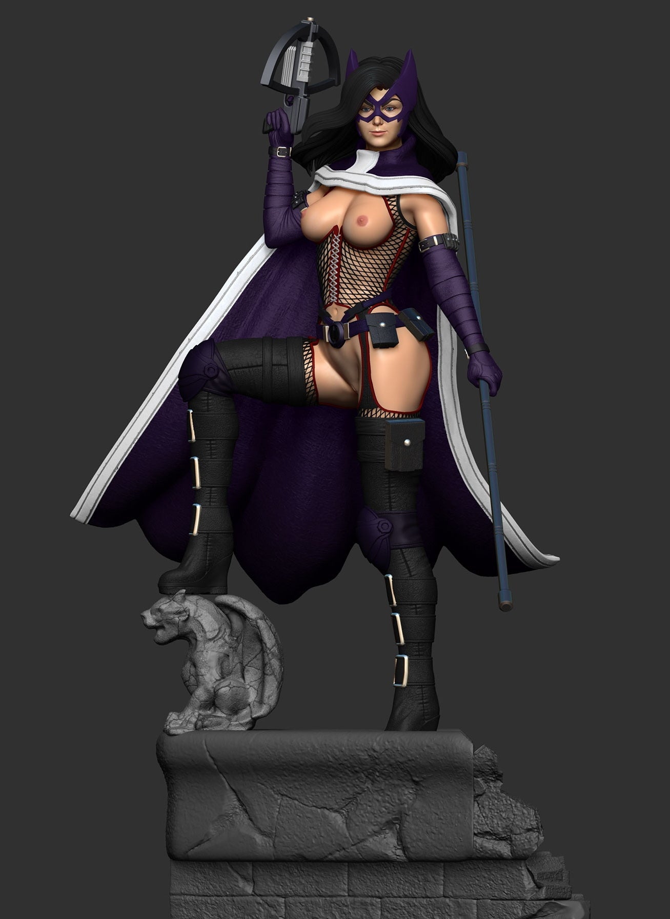 1484 Huntress Special Edition - STL 3D Print Files - 3D Printed Garage Kit ガレージキット Resin Model Scale Figure フィギュア