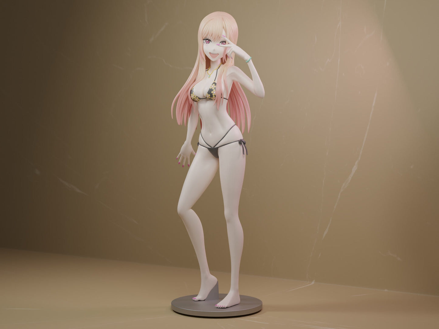 1408 Marin Kitagawa Bikini - My Dress up Darling - STL 3D Print Files - 3D Printed Garage Kit ガレージキット Resin Model Scale Figure フィギュア