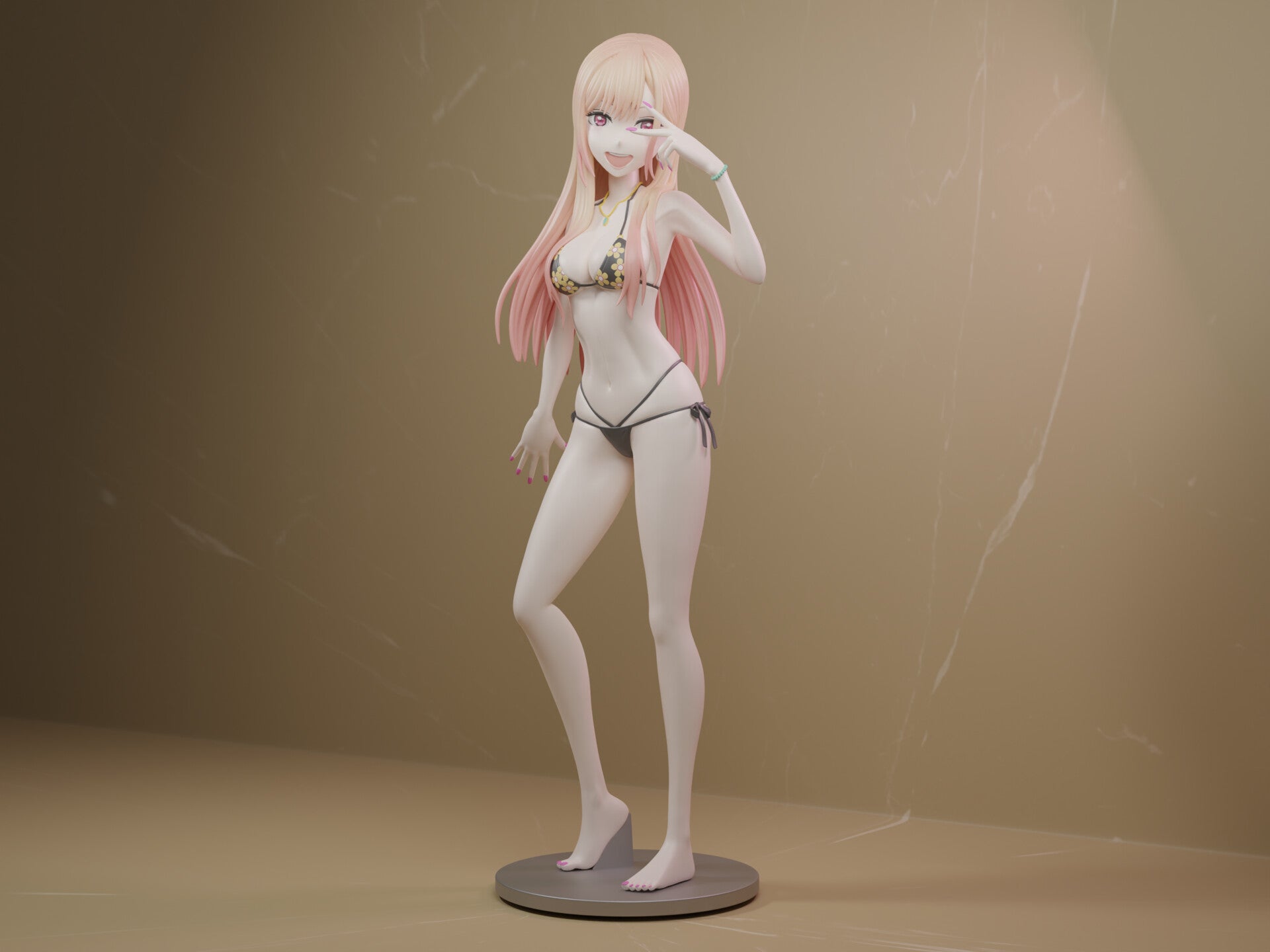 1408 Marin Kitagawa Bikini - My Dress up Darling - STL 3D Print Files - 3D Printed Garage Kit ガレージキット Resin Model Scale Figure フィギュア