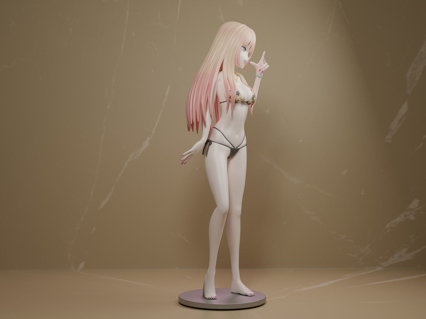 1408 Marin Kitagawa Bikini - My Dress up Darling - STL 3D Print Files - 3D Printed Garage Kit ガレージキット Resin Model Scale Figure フィギュア