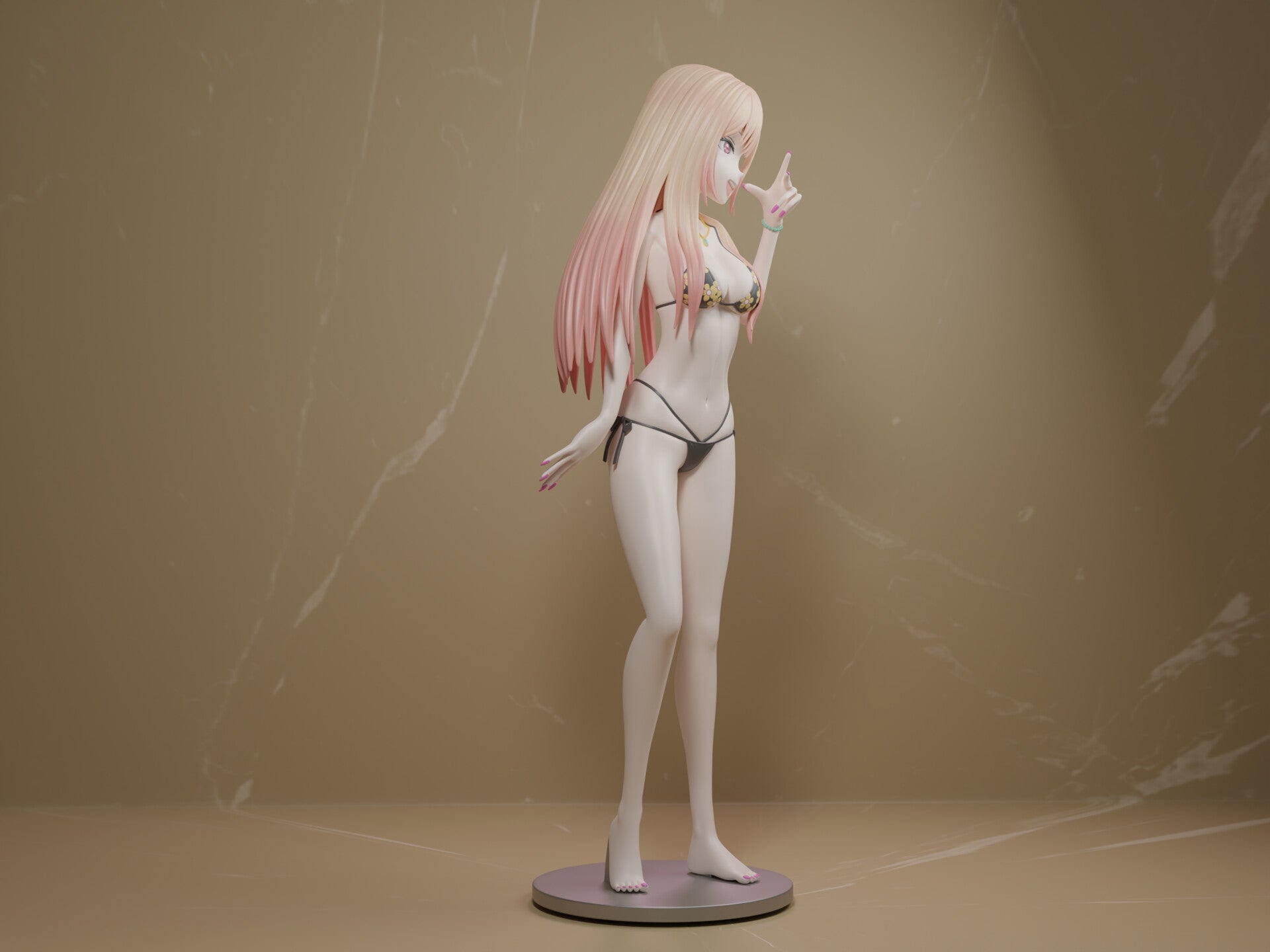 1408 Marin Kitagawa Bikini - My Dress up Darling - STL 3D Print Files - 3D Printed Garage Kit ガレージキット Resin Model Scale Figure フィギュア
