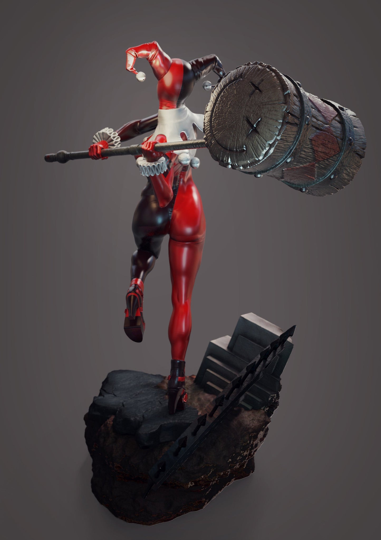 1429 Harley Quinn Comic - DC Comics - STL 3D Print Files - 3D Printed Garage Kit ガレージキット Resin Model Scale Figure フィギュア