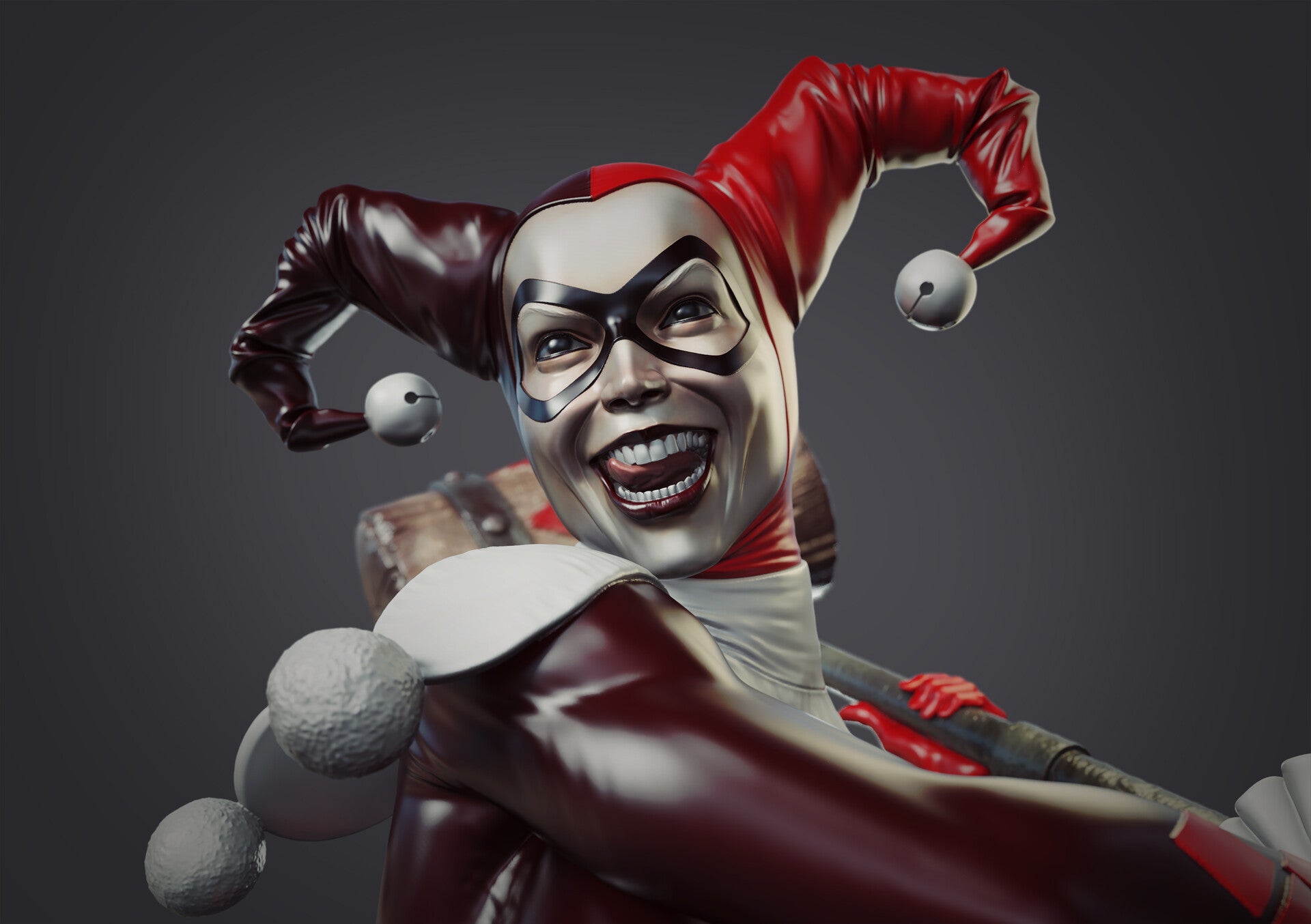 1429 Harley Quinn Comic - DC Comics - STL 3D Print Files - 3D Printed Garage Kit ガレージキット Resin Model Scale Figure フィギュア