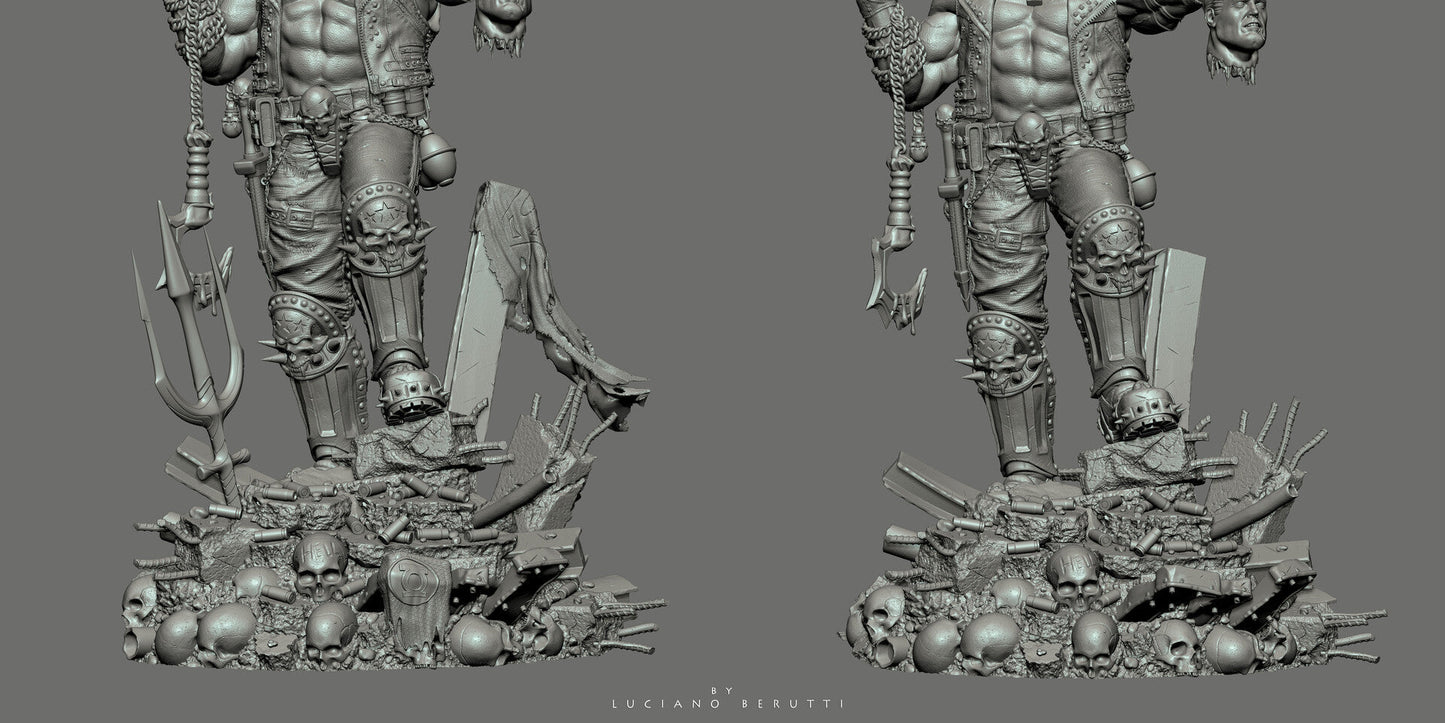 Lobo - DC Comics - STL 3D Print Files - 3D Printed Garage Kit ガレージキット Resin Model Scale Figure フィギュア