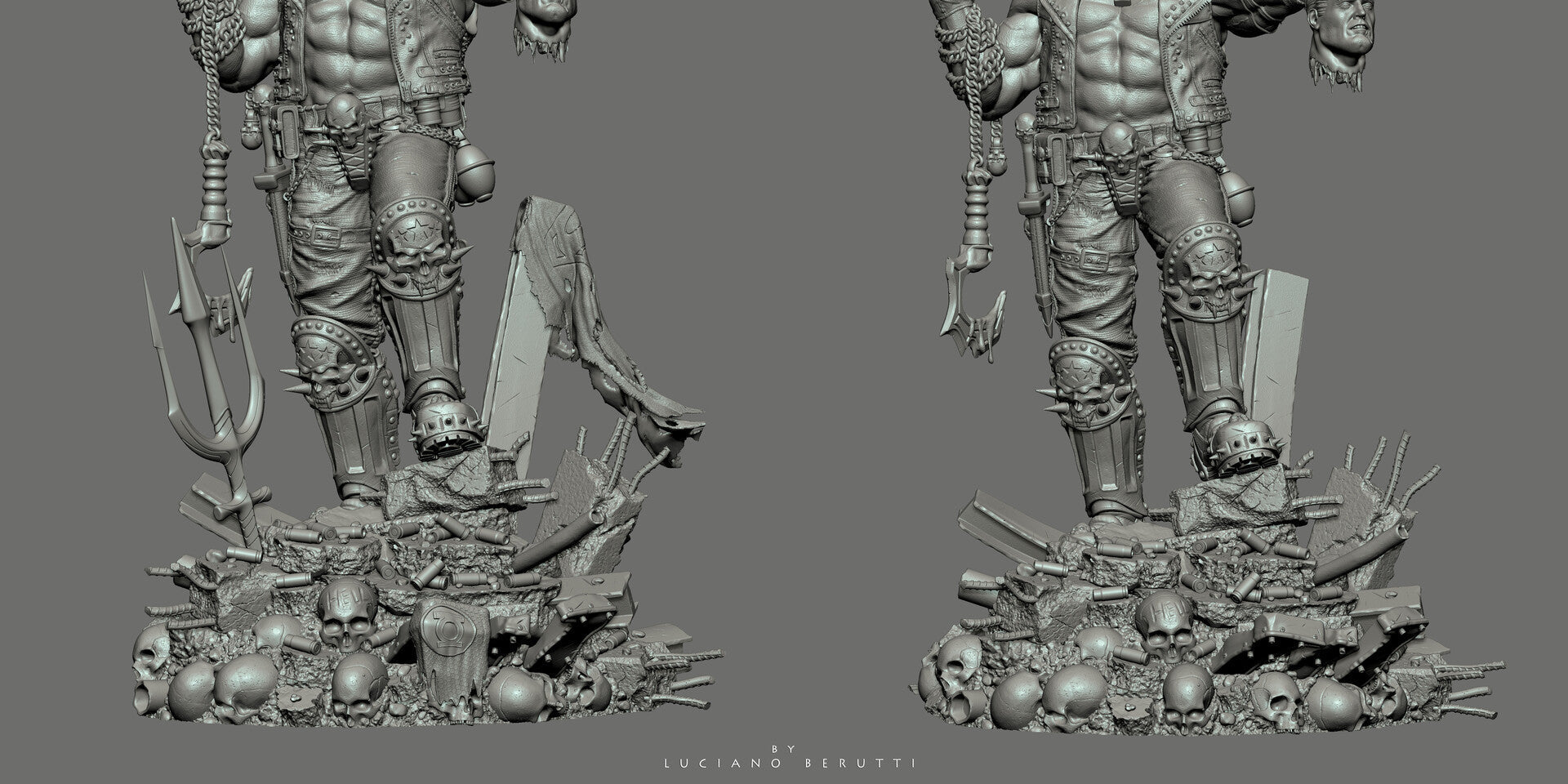 Lobo - DC Comics - STL 3D Print Files - 3D Printed Garage Kit ガレージキット Resin Model Scale Figure フィギュア